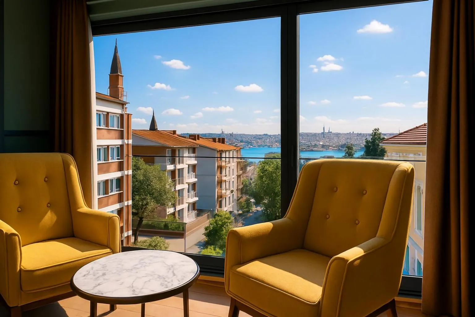 Deluxe Double Room with Sea View in Fragments Hotel