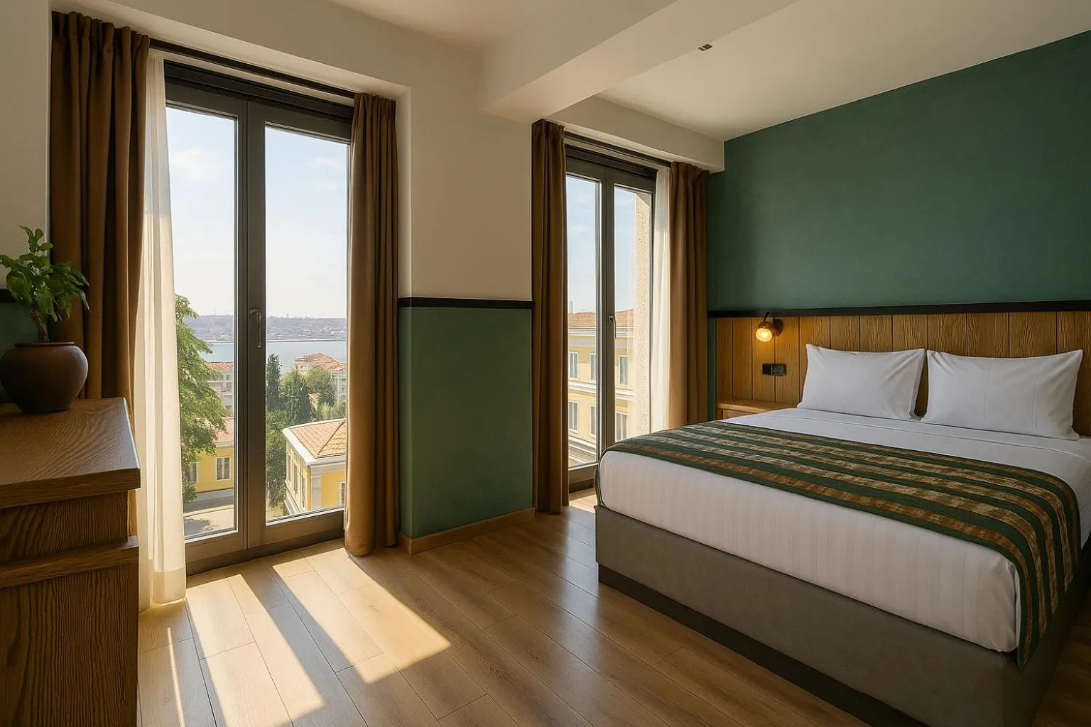 Superior Double Room with Sea View in Fragments Hotel