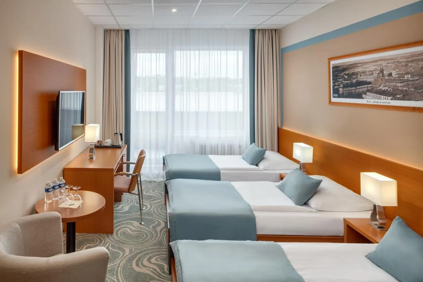 Triple Room with Access to public Relax Center in Avanti Hotel