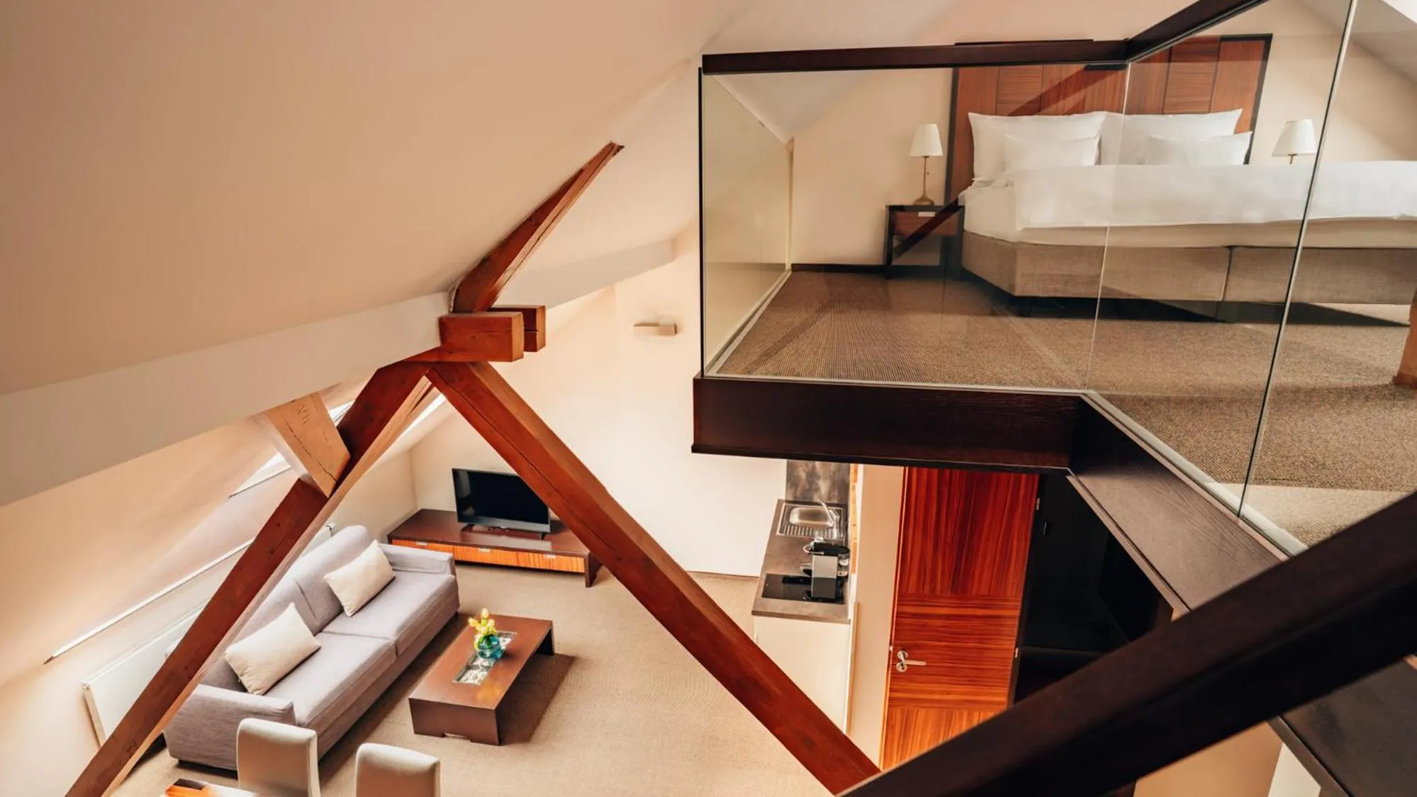 Suite with Prague Castle View in Boutique Hotel Klarov