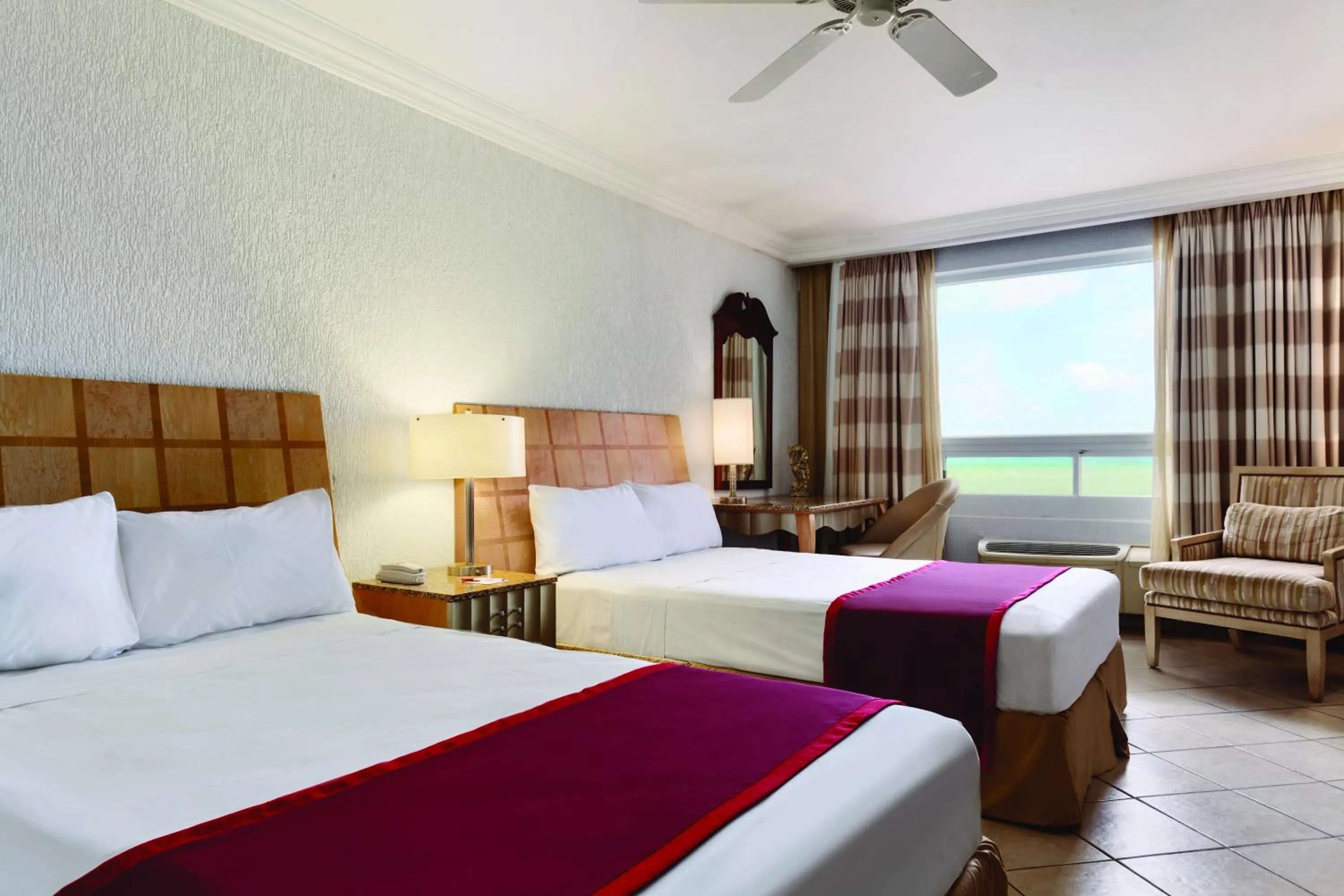 Double Room with Two Double Beds and Ocean View in Ramada by Wyndham Princess Belize City