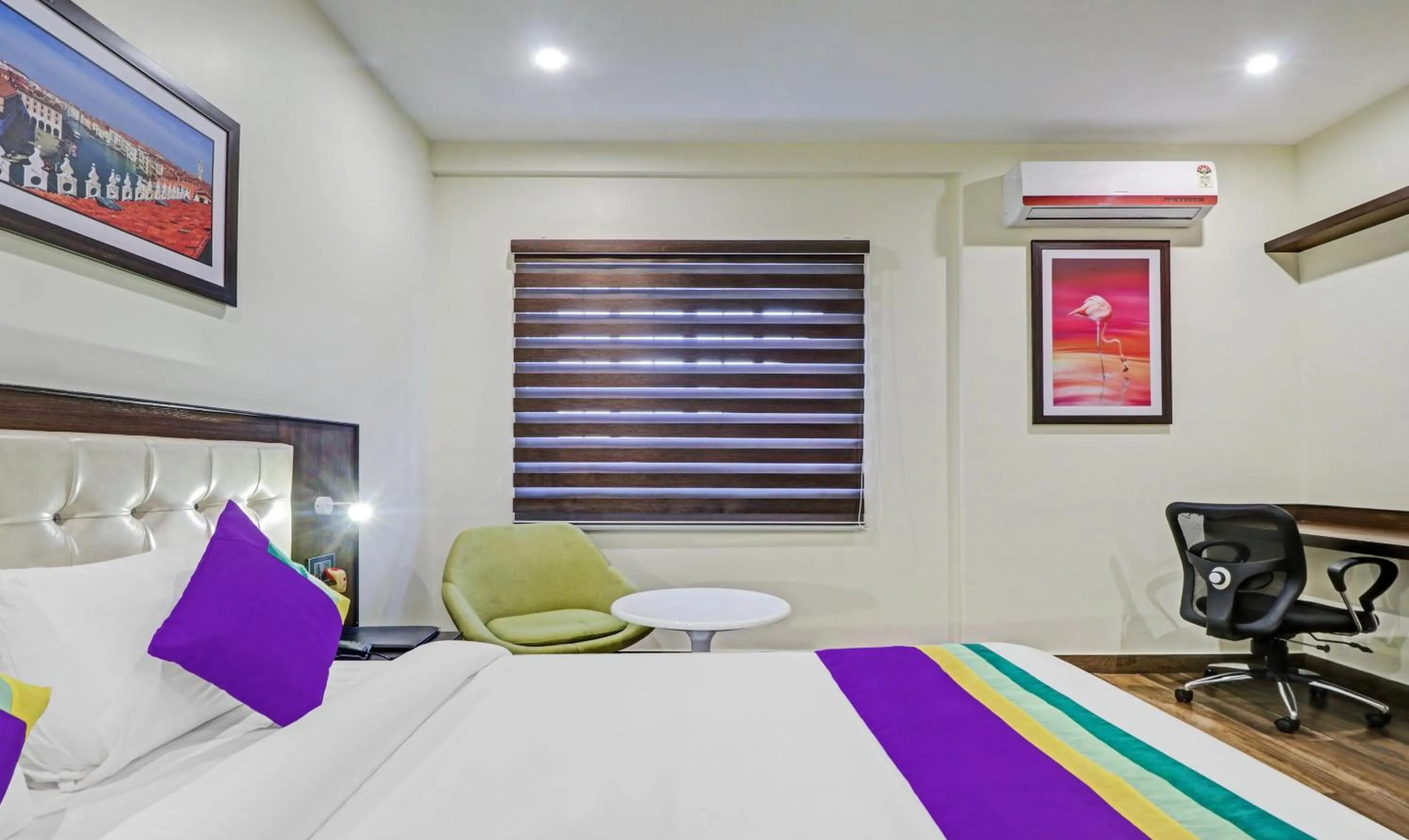 Deluxe Double Room - single occupancy in Treebo Premium Raj Vista Global Village