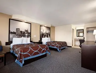 Double Room with Two Double Beds - Smoking in Super 8 by Wyndham Rahway/Newark
