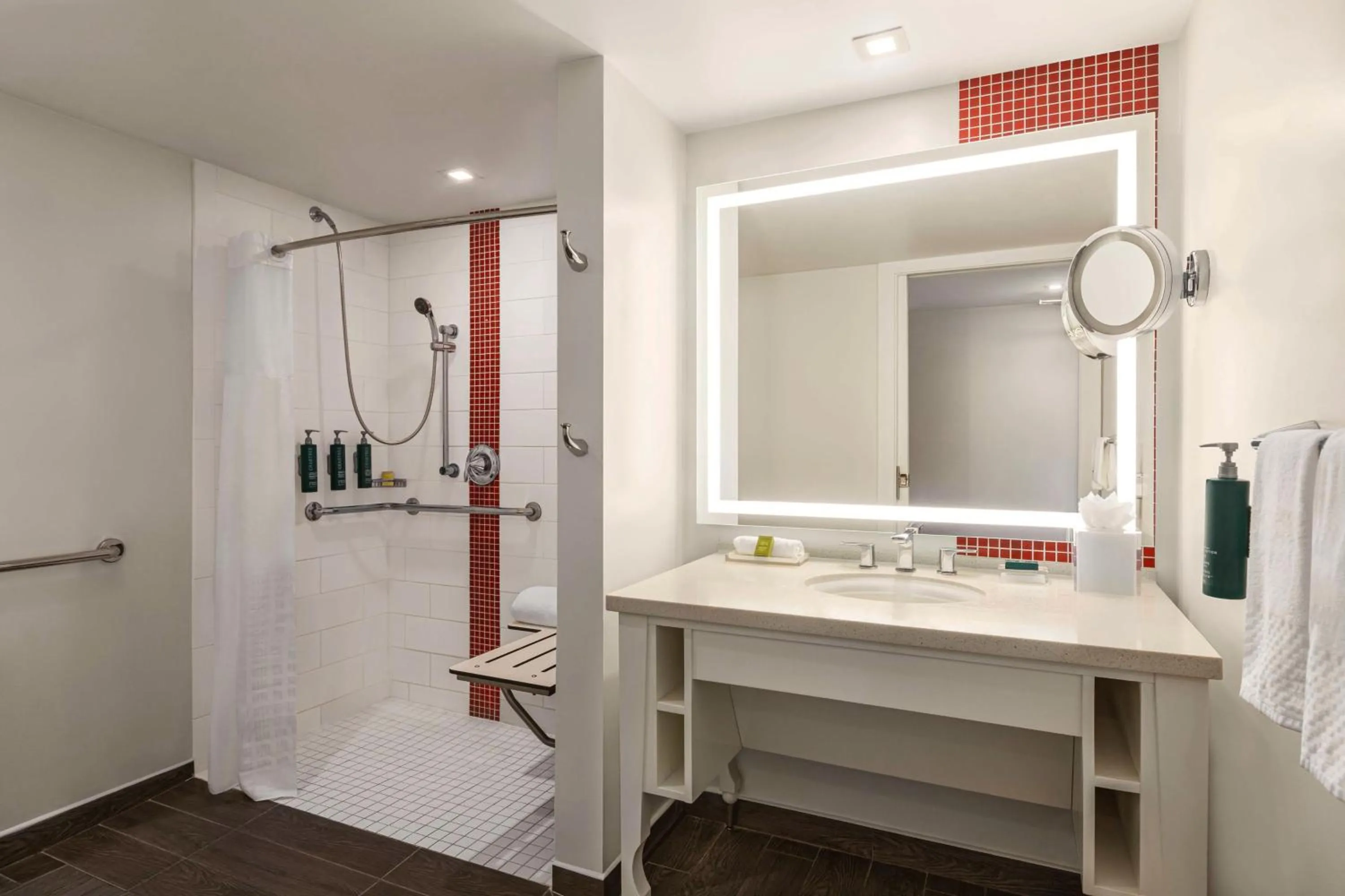 Queen Room with Two Queen Beds and Roll-In Shower - Disability Access in Hilton Cabana Miami Beach Resort