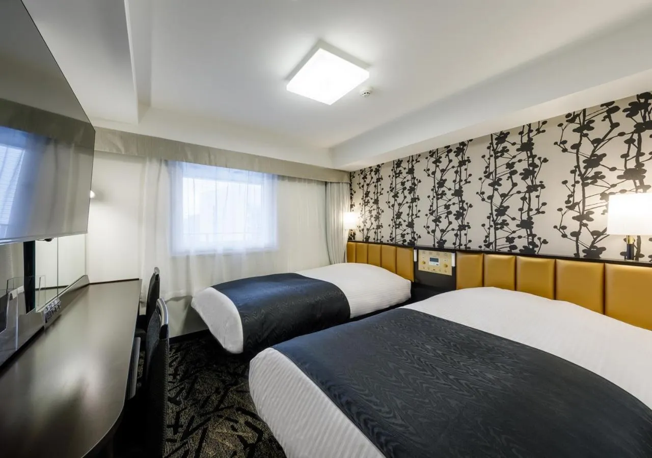 Twin Room in APA Hotel Hakata Gion Ekimae