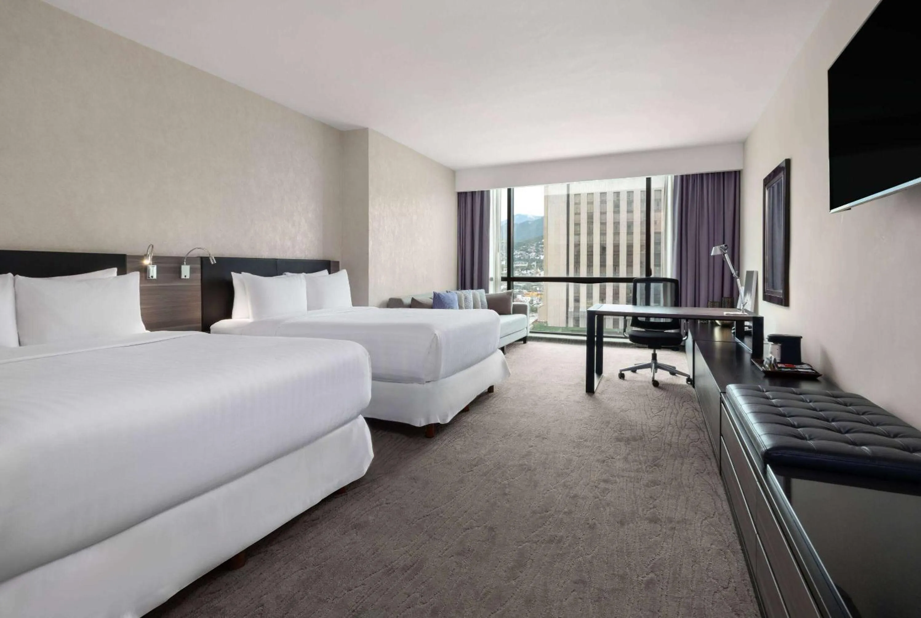 Deluxe Room with Two Queen Beds, Non-Smoking in Wyndham Monterrey Ambassador Centro