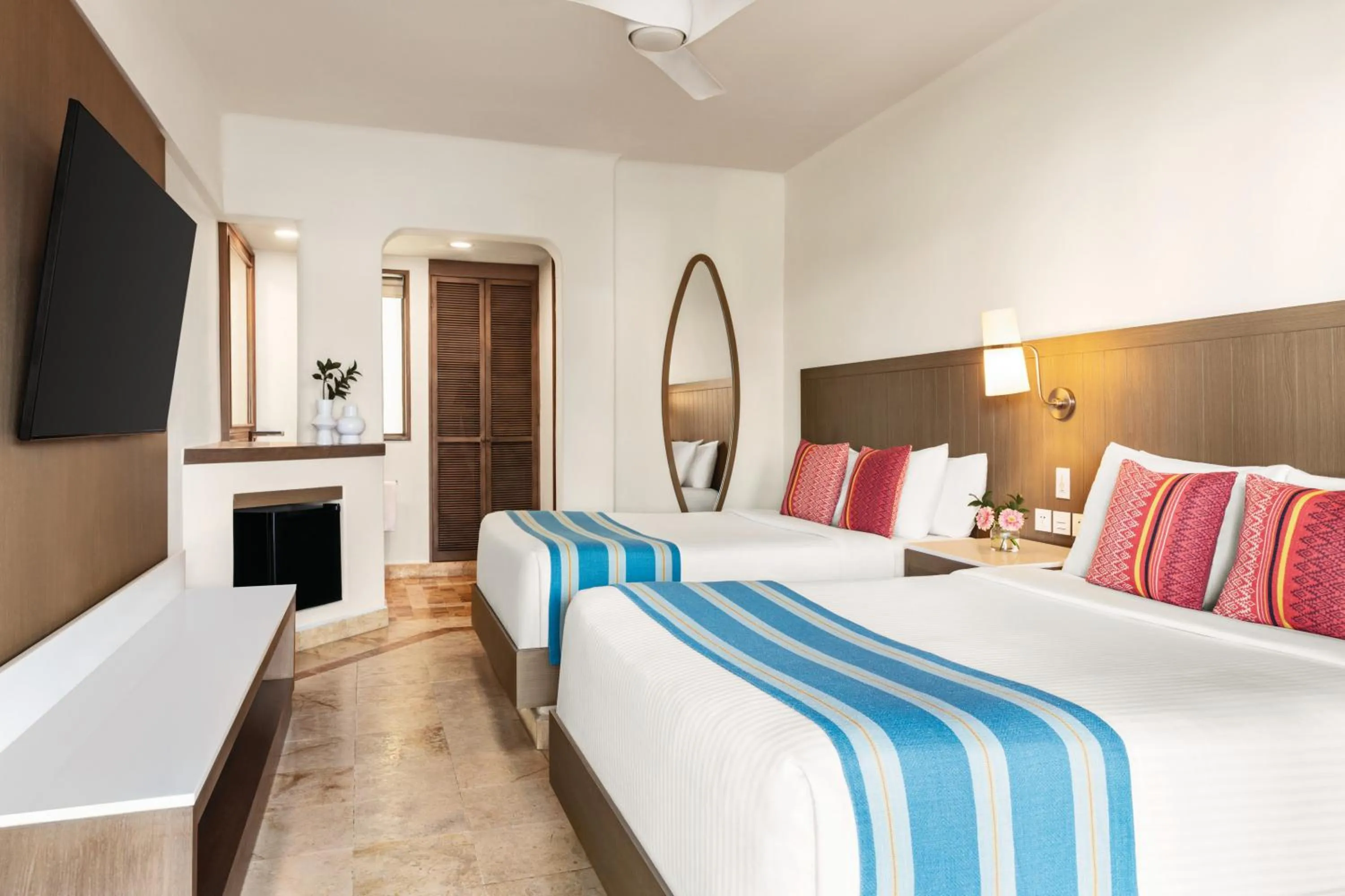 Standard Room with Two Double Beds - single occupancy in Wyndham Alltra Playa del Carmen Adults Only All Inclusive