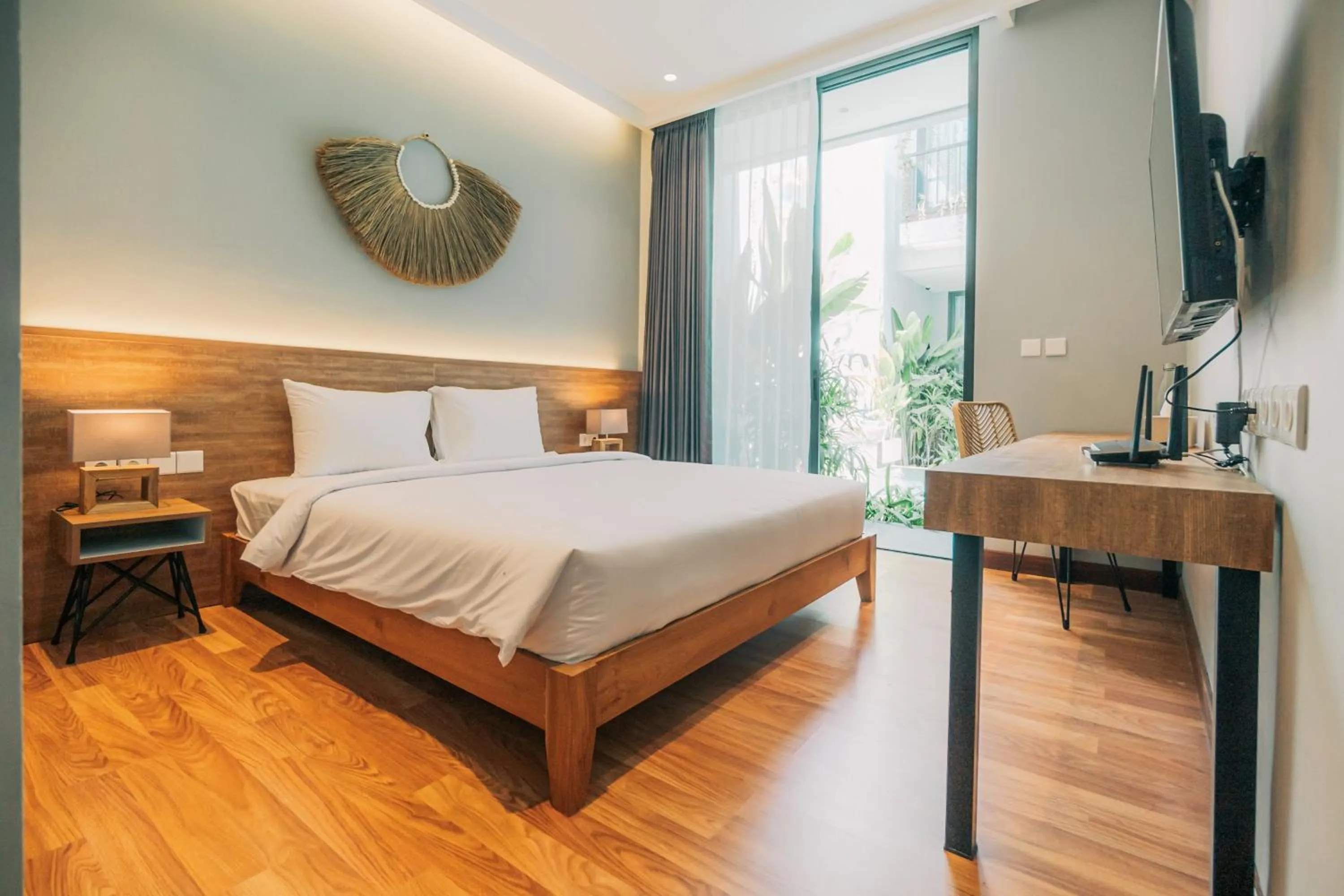 Double Room with Pool View in Bestah Coliving