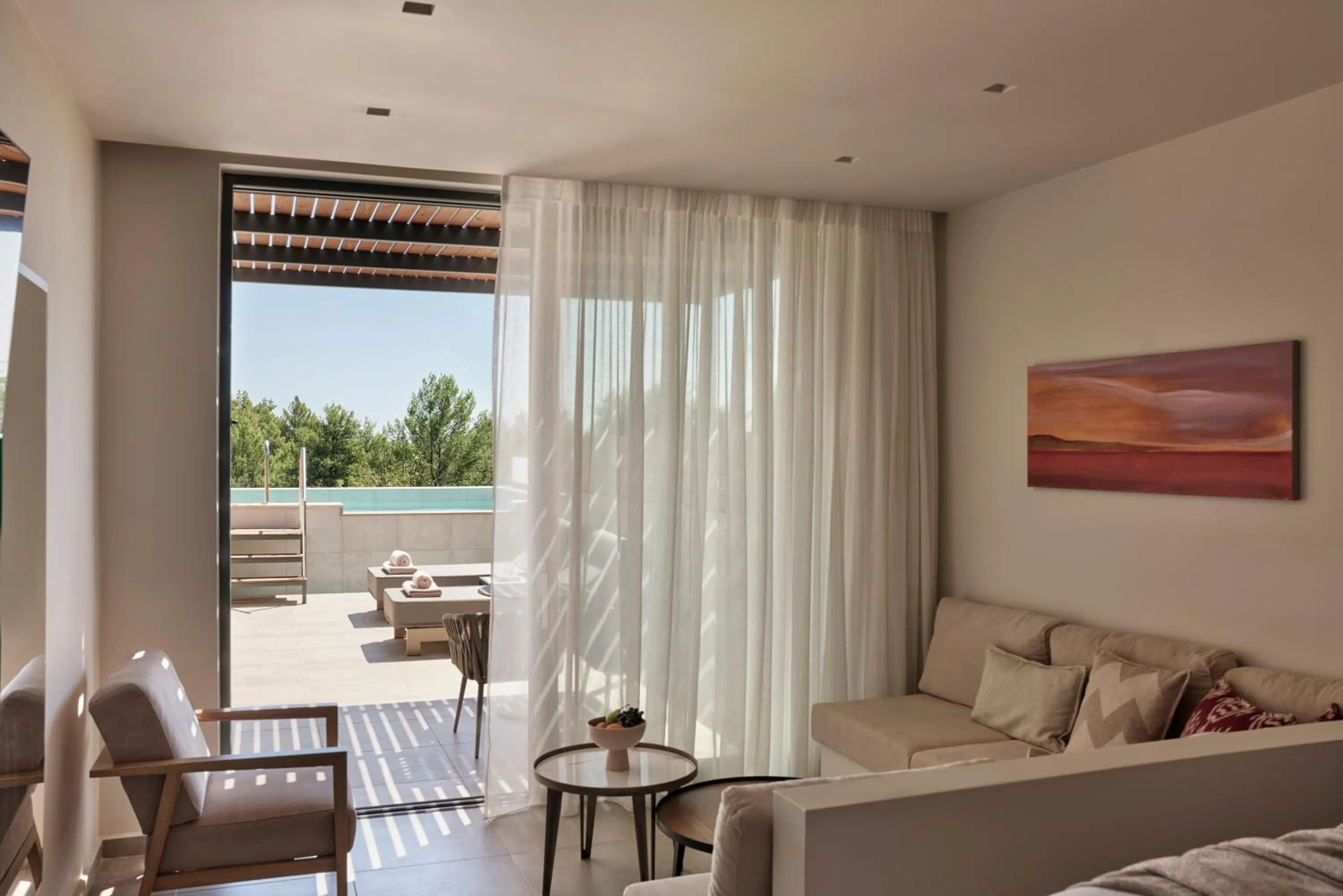 Junior Suite Sea View with private cozy pool in Celestial All Suites