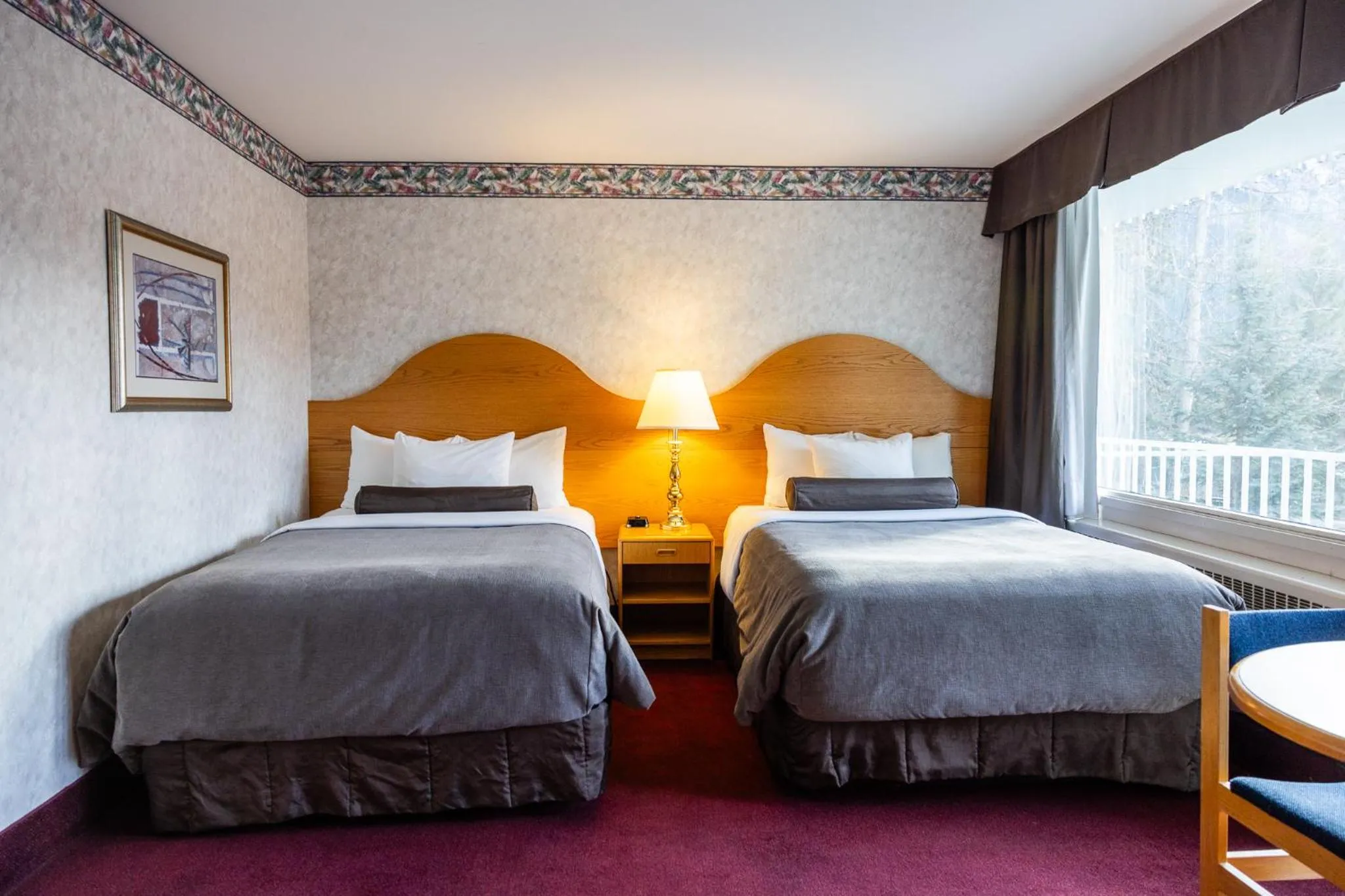 Double Room with Two Double Beds in Bow View Lodge