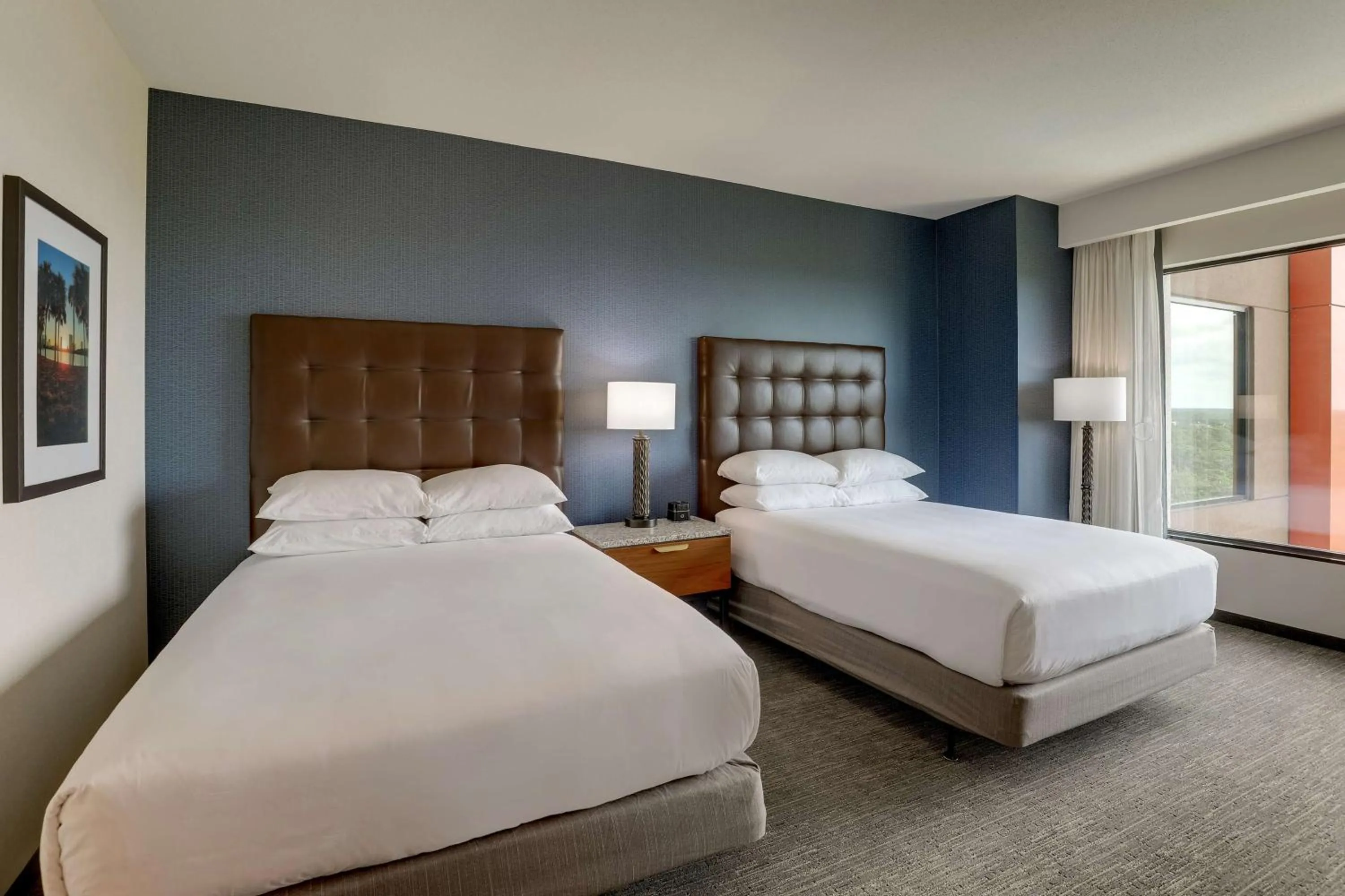 Deluxe Queen Room with Two Queen Beds  -  Hearing Accessible, Nightly views of area fireworks in Drury Plaza Hotel Orlando - Disney Springs Area