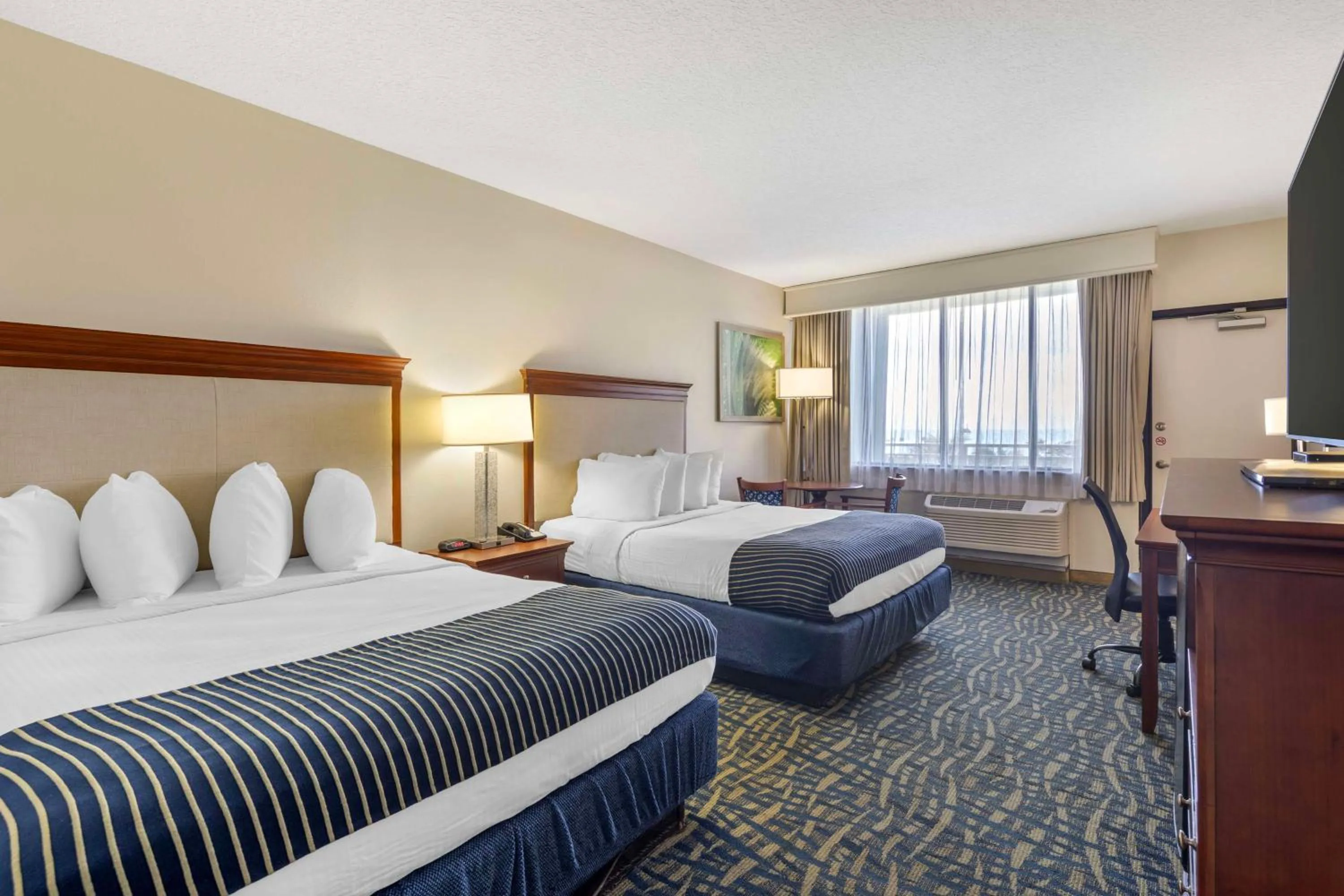 Queen Room with Two Queen Beds, Balcony and Partial Ocean View - Non-Smoking in Best Western Cocoa Beach - Port Canaveral