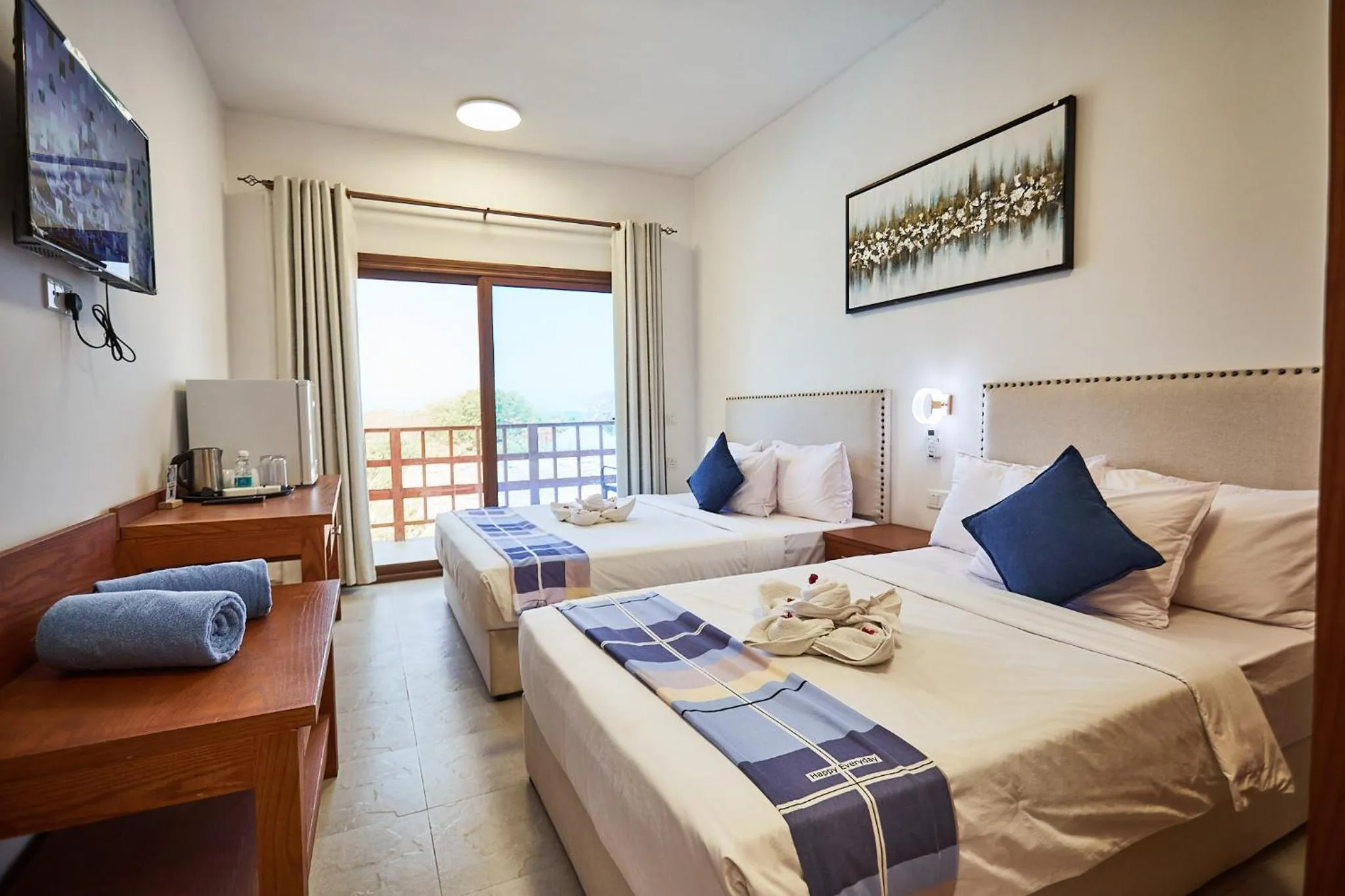 Triple Room with Pool View in Malika Nungwi Hotel