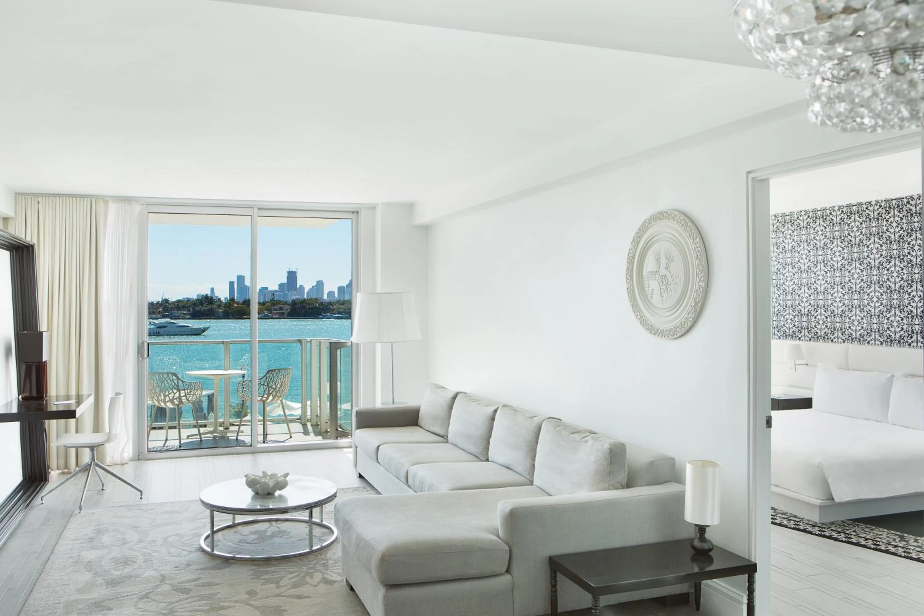 Bay View Two Bedroom Suite with Balcony in Mondrian South Beach