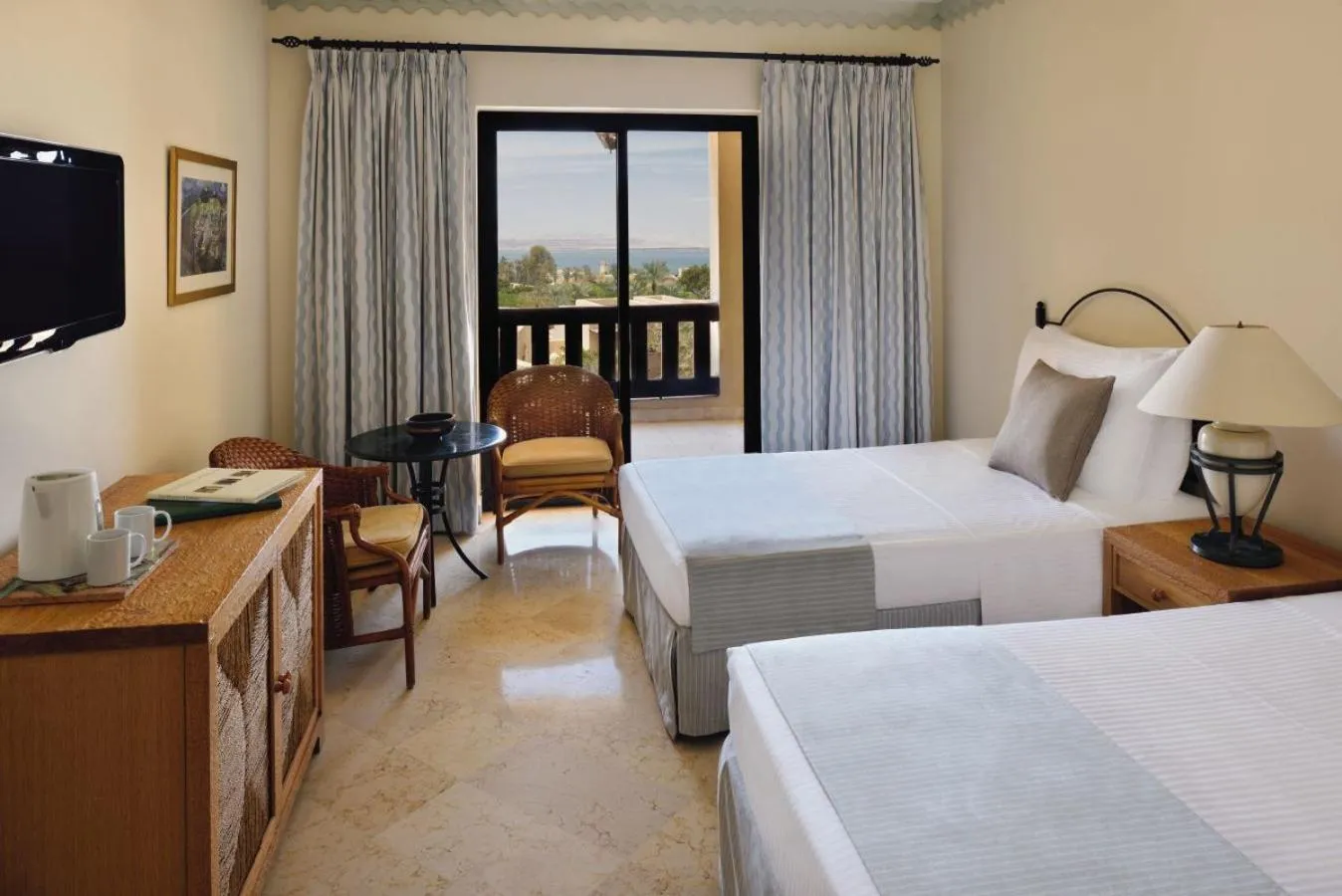 Classic Twin Room with Sea View in Mövenpick Resort & Spa Dead Sea