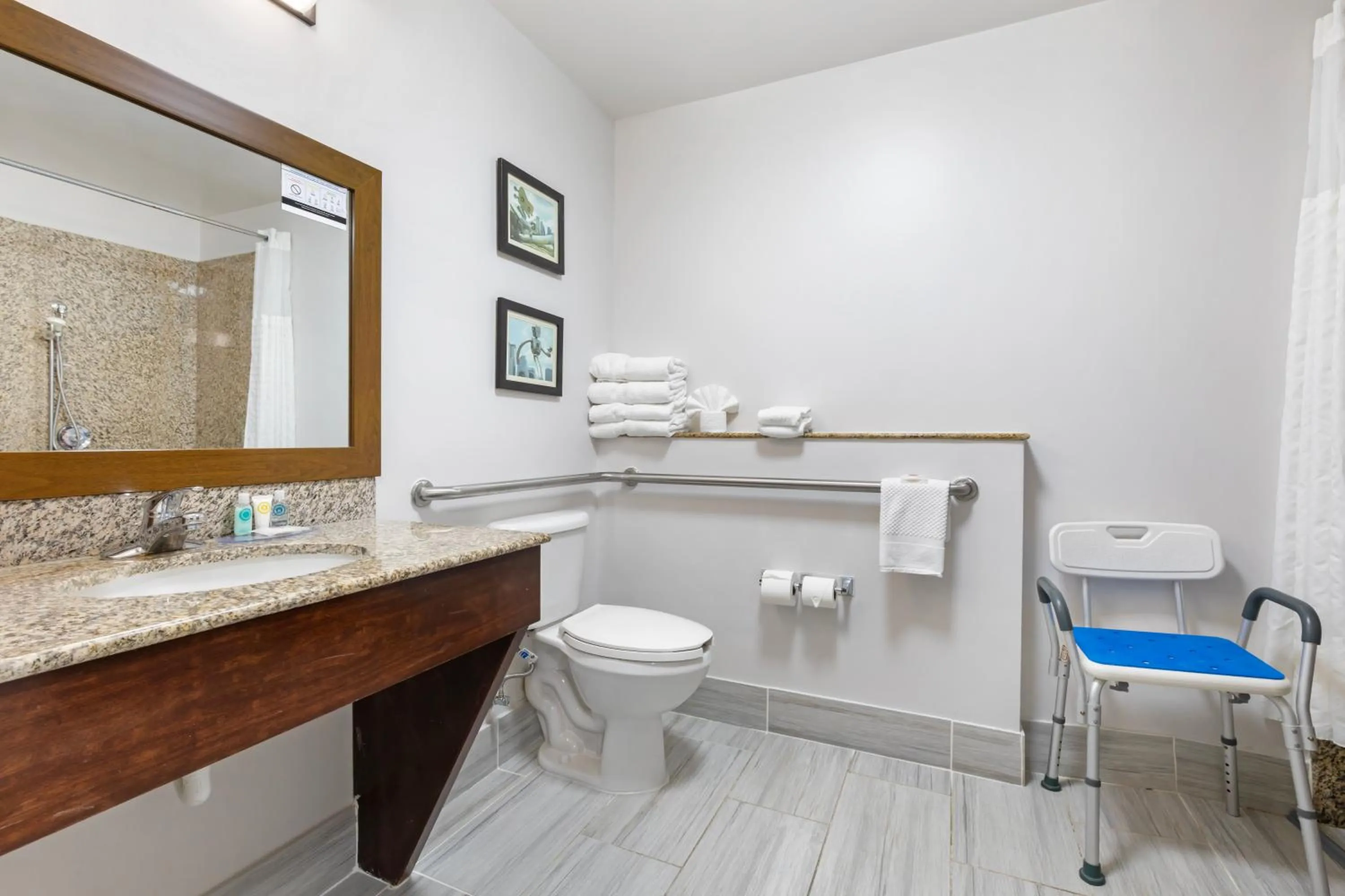 King Suite with Accessible Tub - Accessible/Non-Smoking in Comfort Suites DFW N-Grapevine