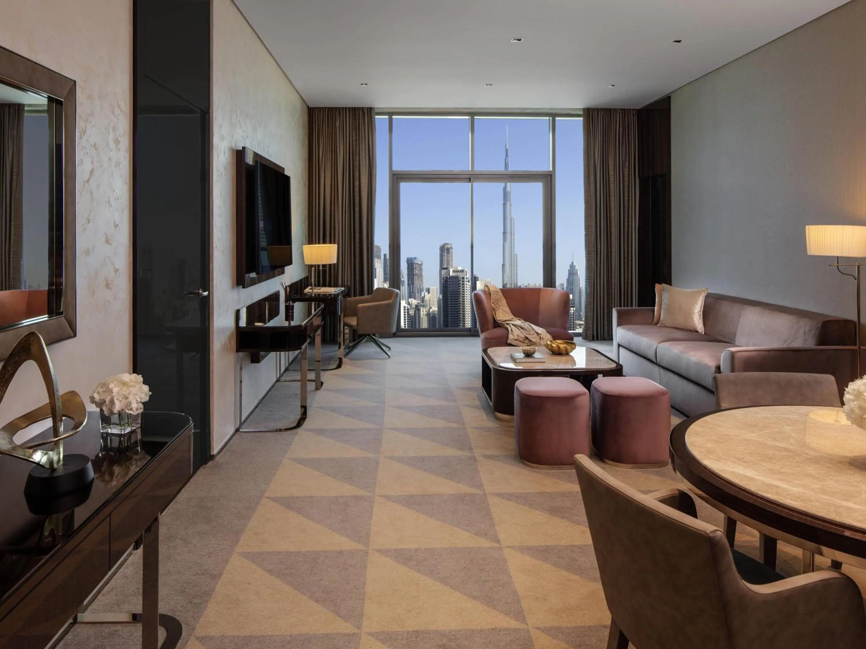 All Access Suite, One Bedroom with Balcony and Burj Khalifa View in Hyde Hotel Dubai