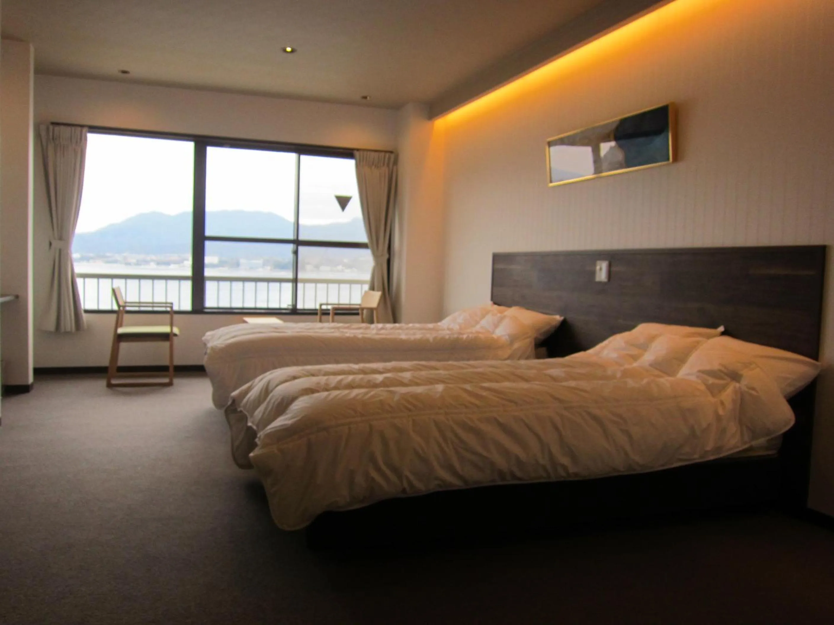 Deluxe Twin Room with Sea View in Sakuraya