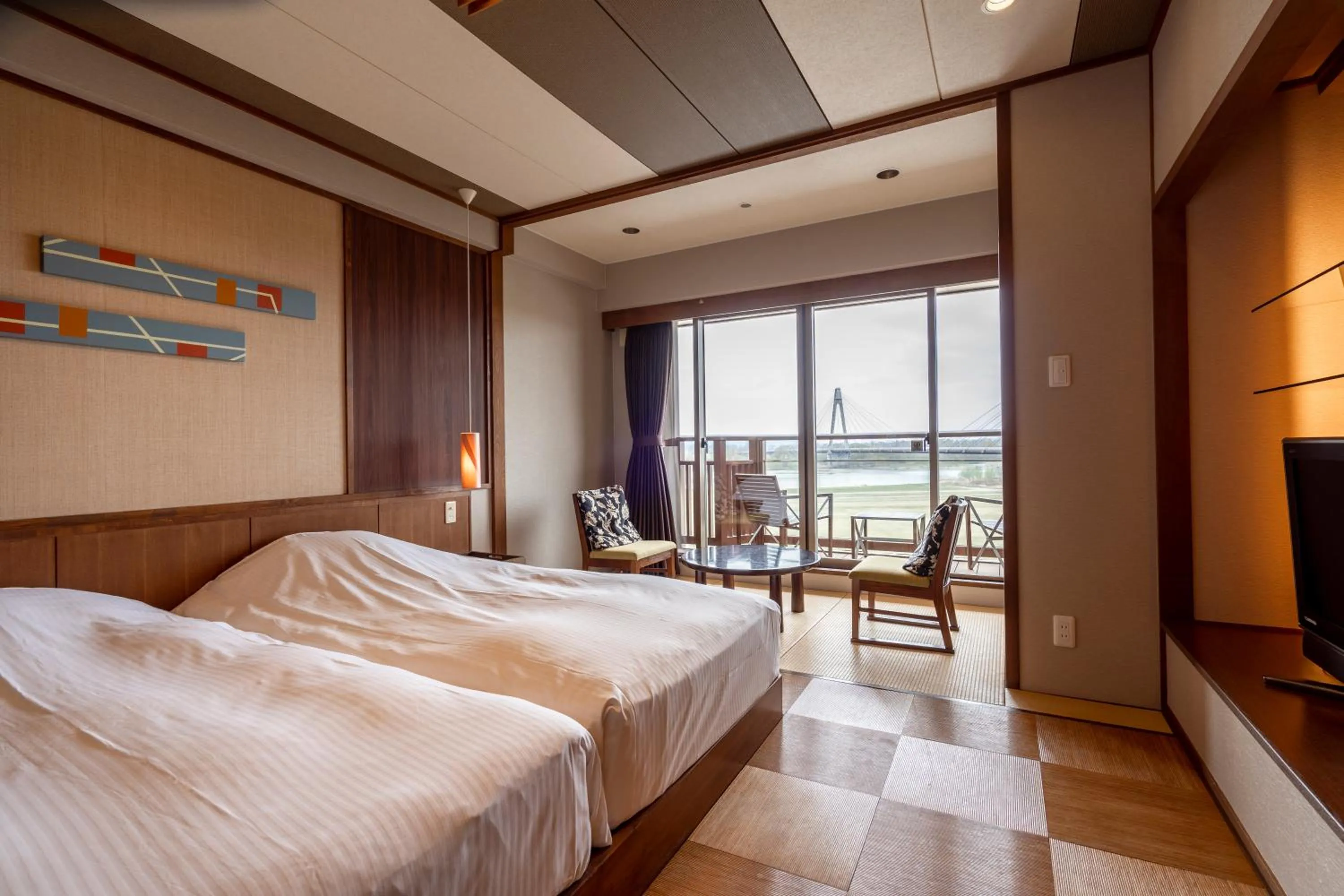Twin Room with River View - single occupancy - Non Smoking  in Tokachigawa Onsen Daiichi Hotel
