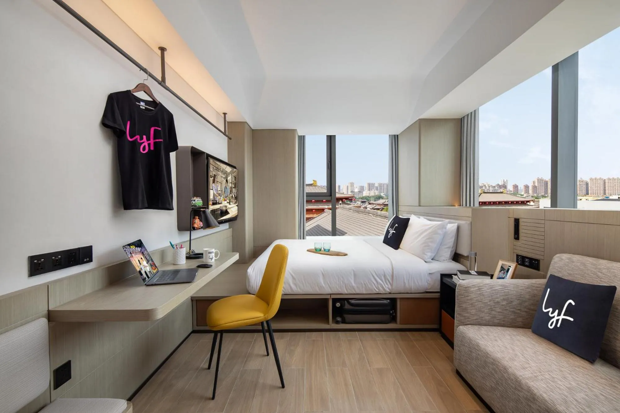 One of a King  in lyf Dayanta Xi'an by the Ascott Limited free gym & free park & free laundry room