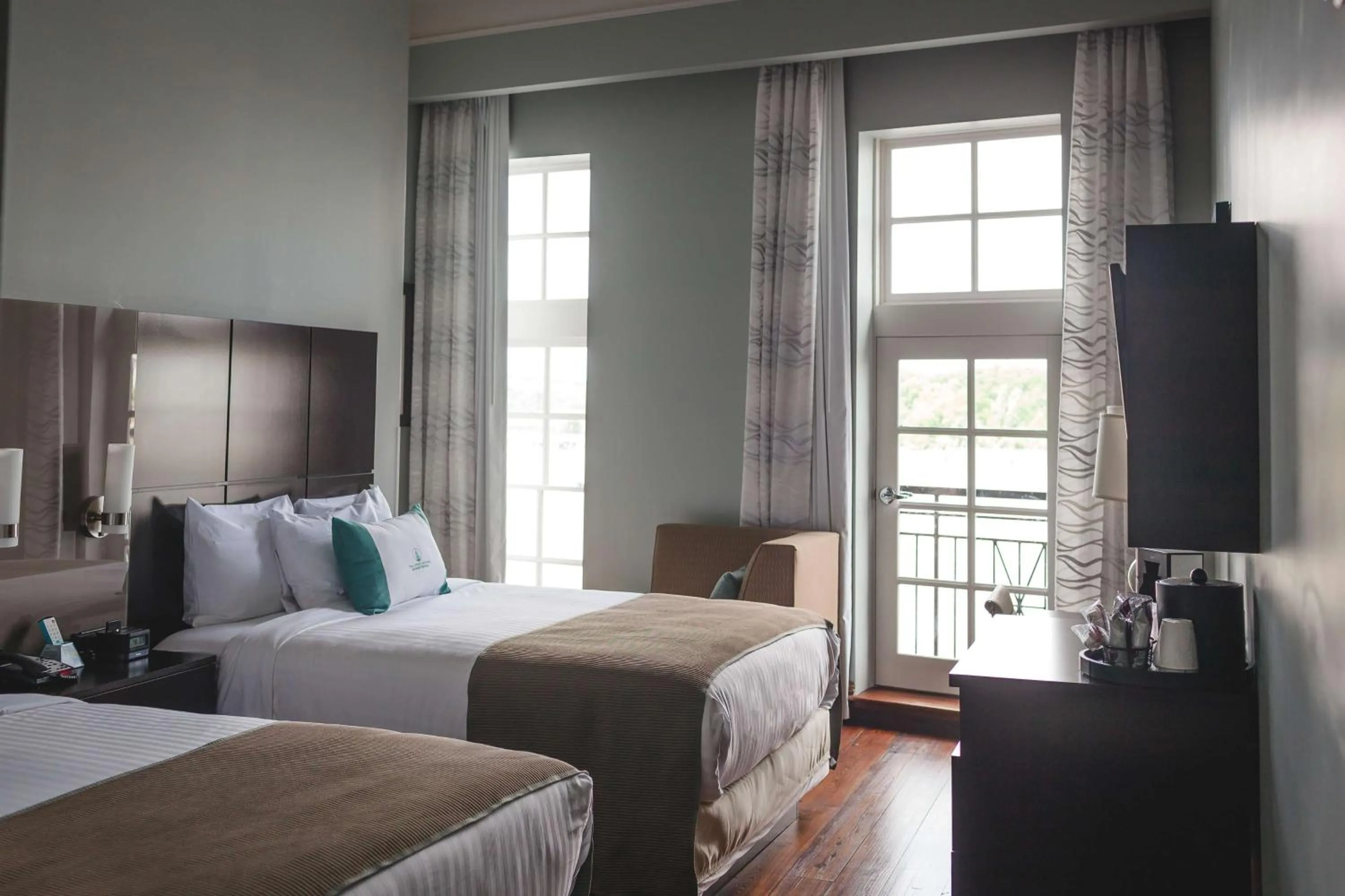Queen Room with Two Queen Beds and City View in The Cotton Sail Hotel Savannah - Tapestry Collection by Hilton