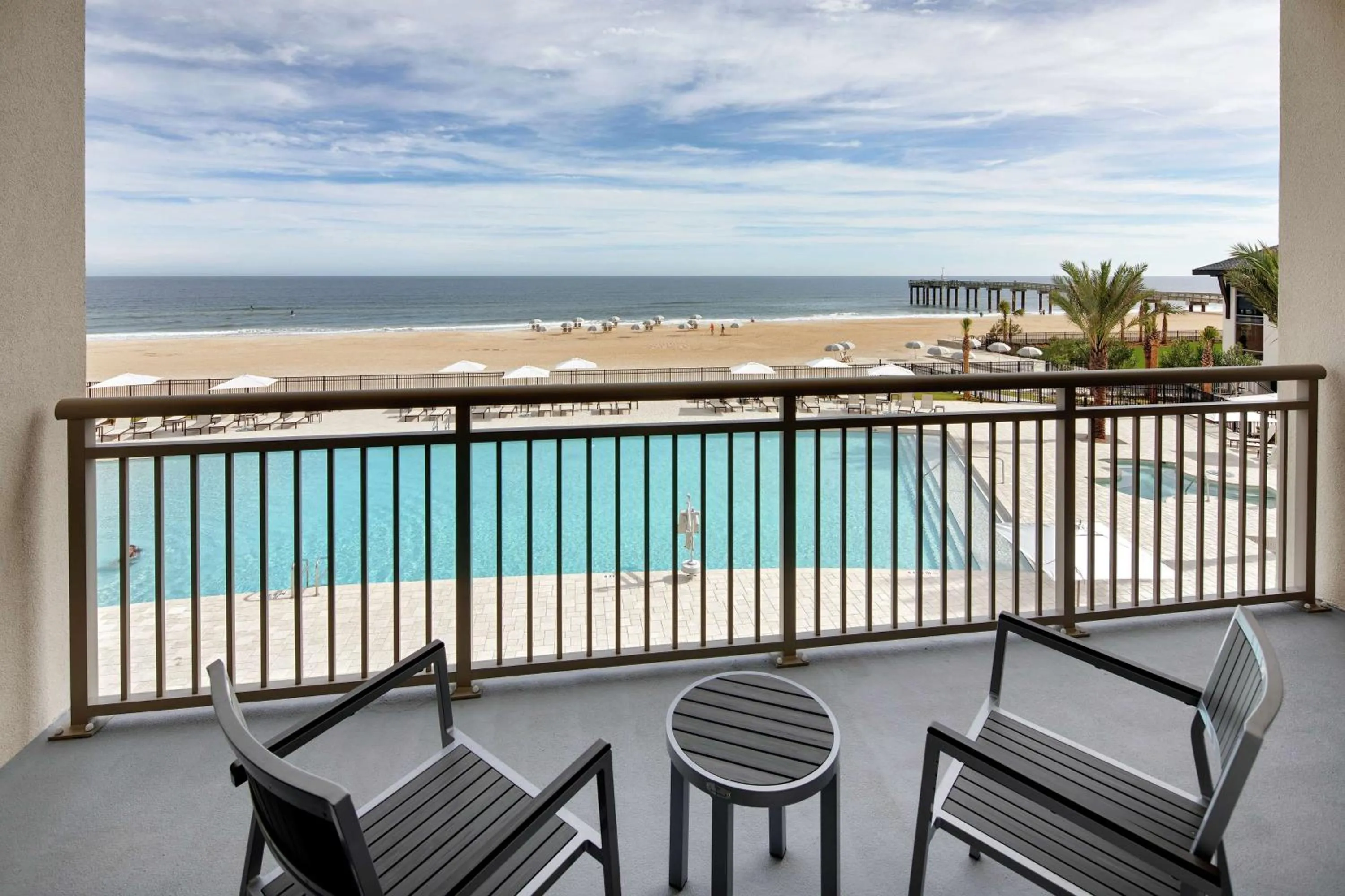 Suite with Two Queen Beds and Balcony in Embassy Suites St Augustine Beach Oceanfront Resort
