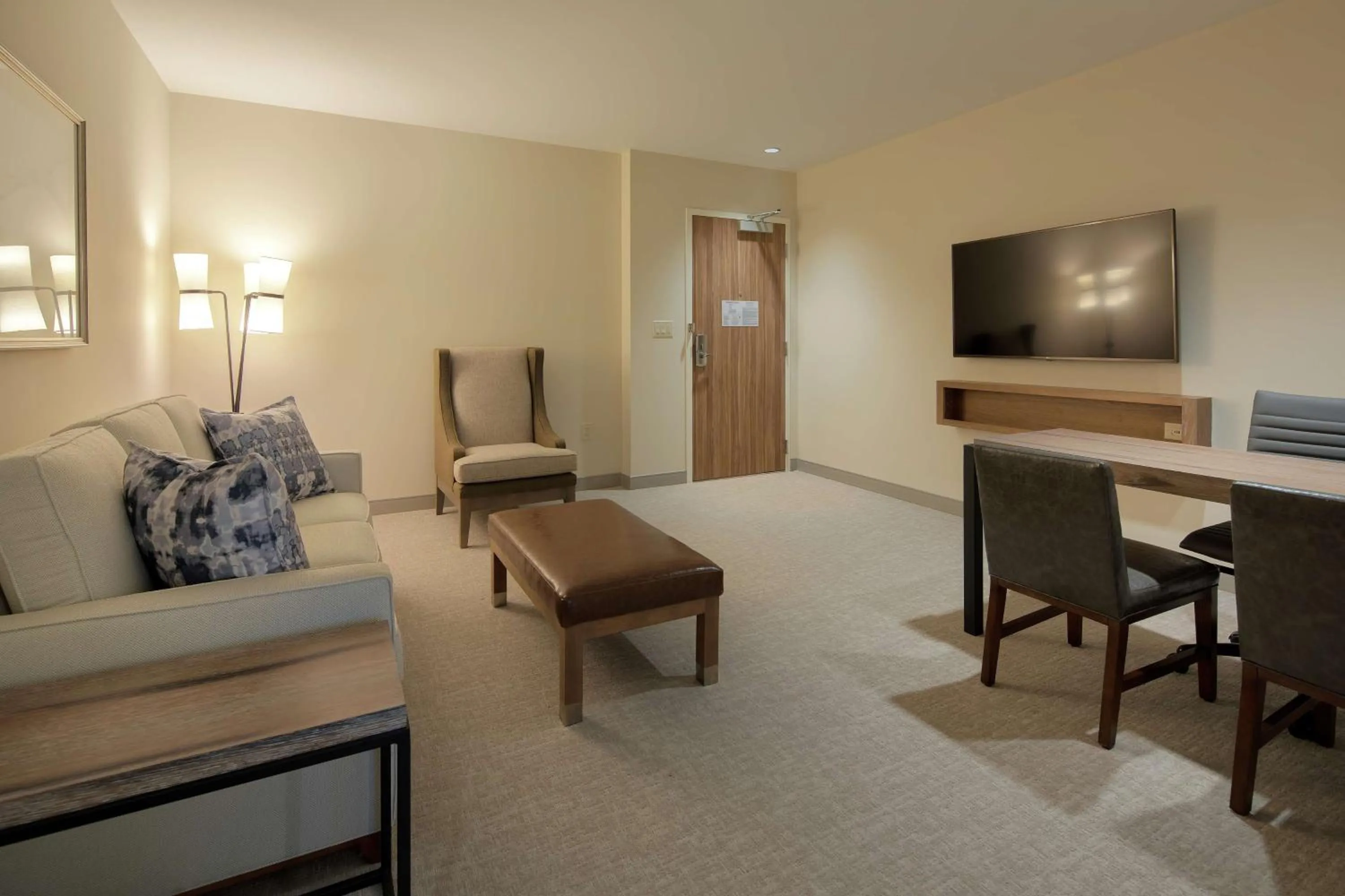 Queen Suite with Balcony and Ocean View - Hearing Accessible in Embassy Suites St Augustine Beach Oceanfront Resort