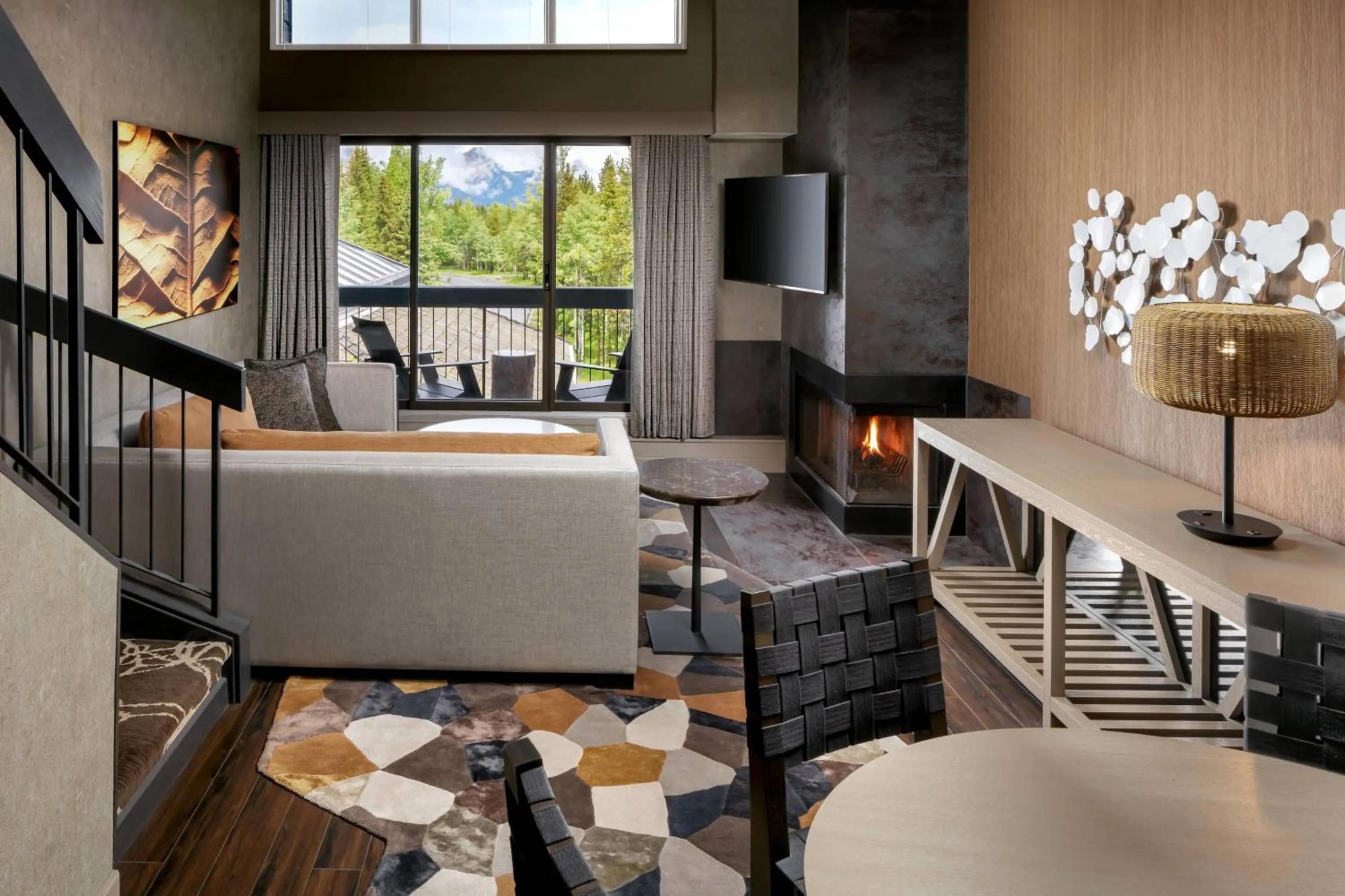 Loft King Room with Sofa Bed and Balcony in Kananaskis Mountain Lodge, Autograph Collection