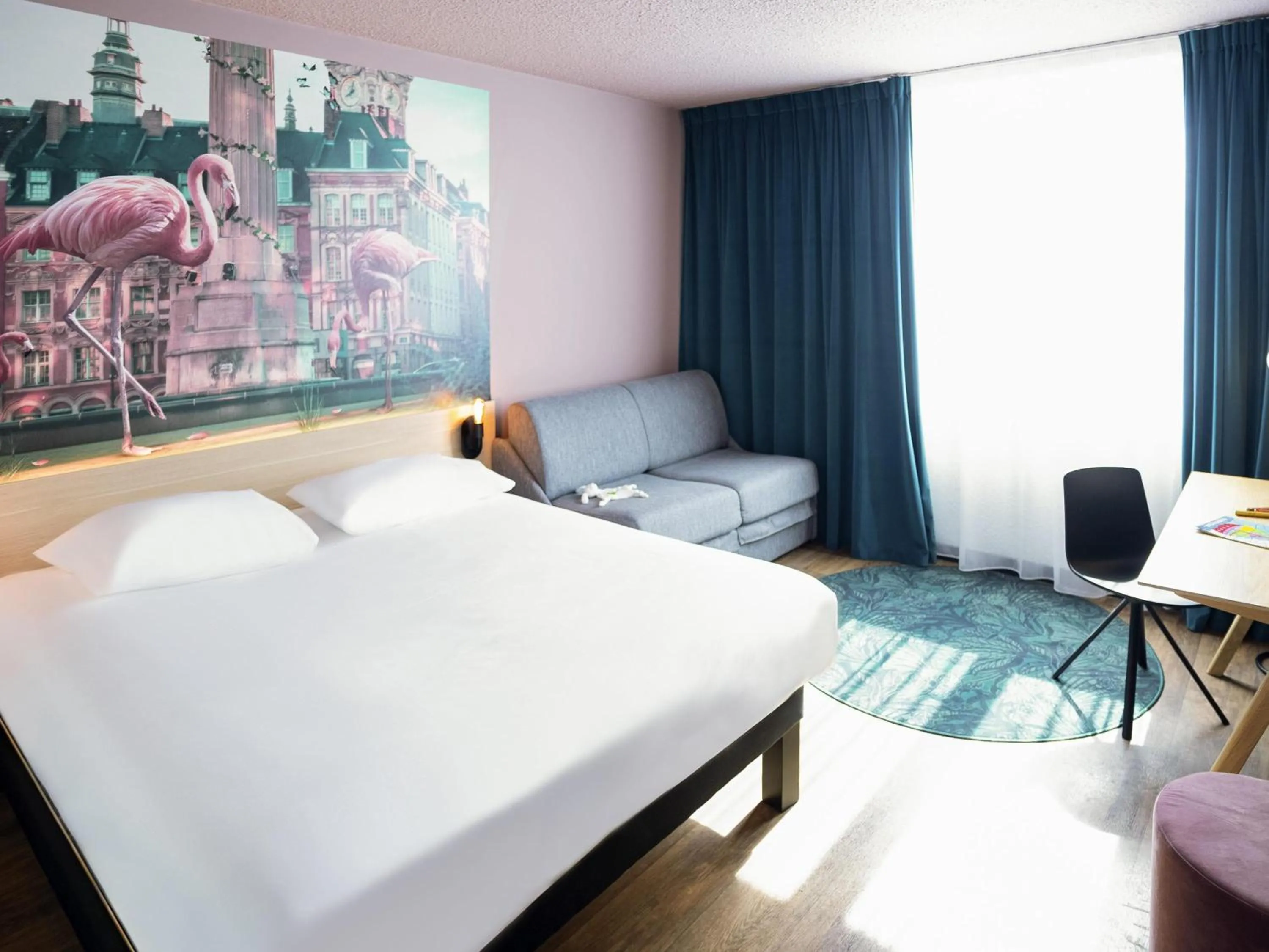 Standard Room with Double Bed and Sofa Bed  in ibis Styles Lille Neuville en Ferrain