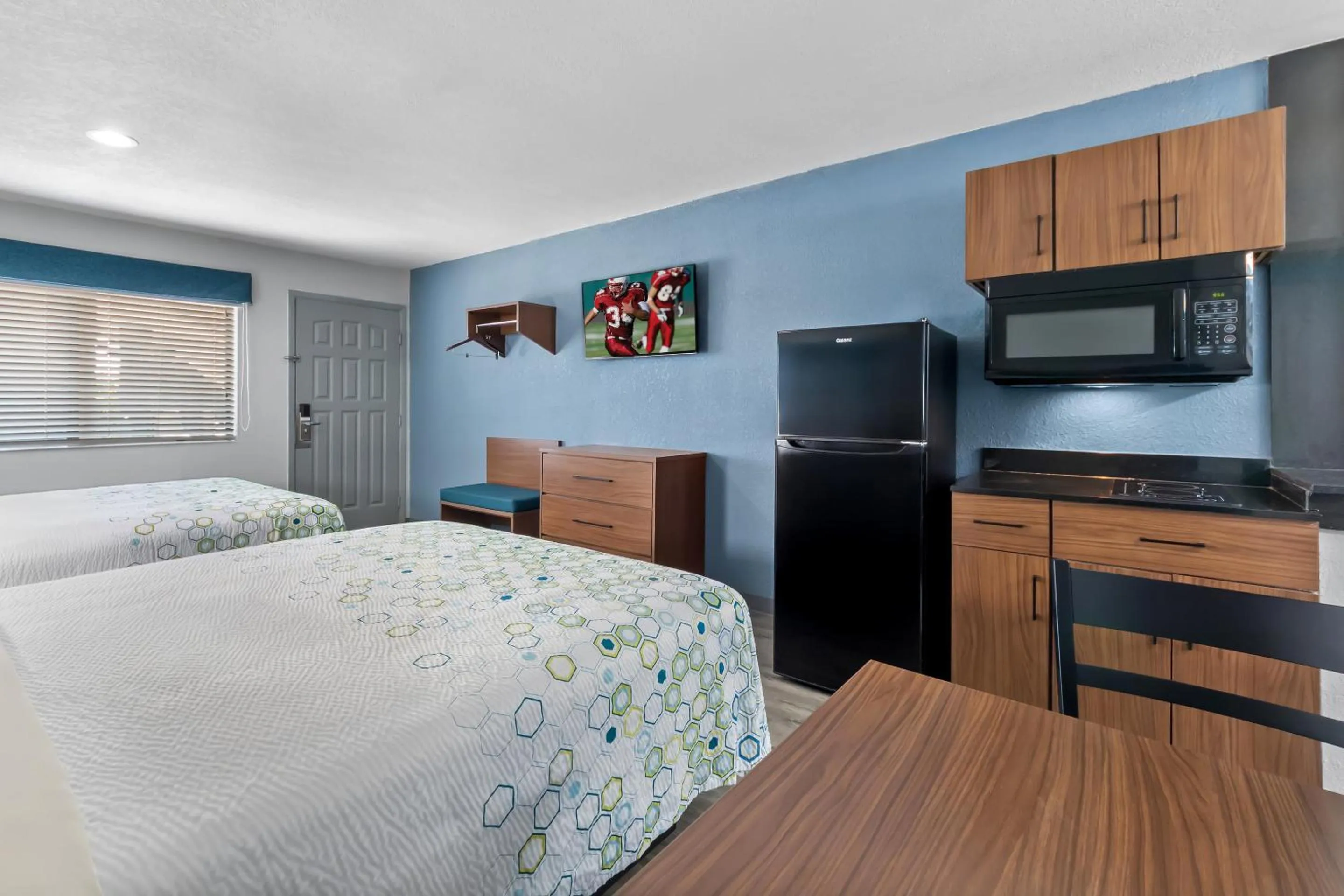 Studio Room with Two Queen Beds Non-Smoking in HomeTowne Studios by Red Roof San Antonio E - Frost Bank Center