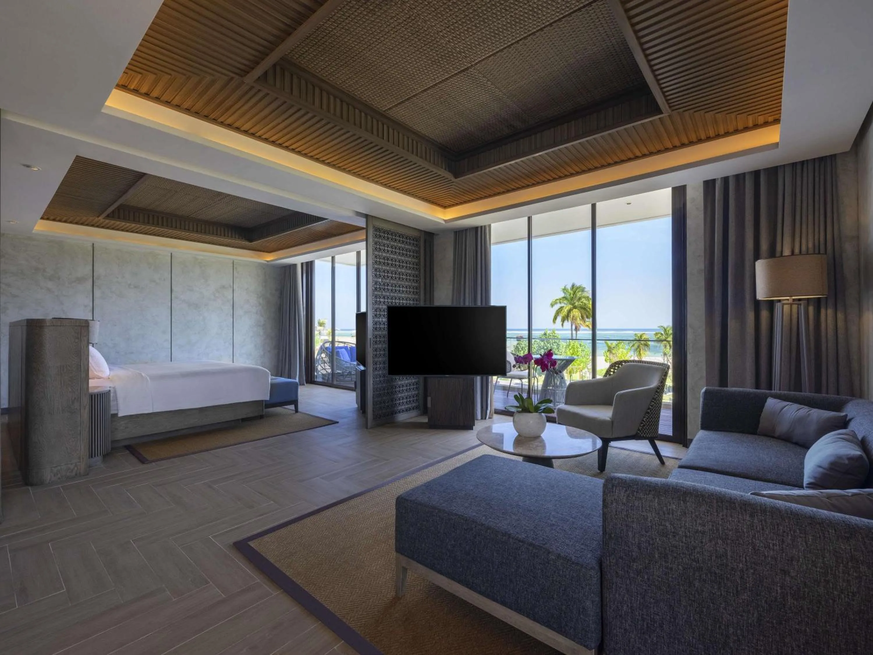 Deluxe King Suite with Balcony in Pullman Lombok Merujani Mandalika Beach Resort