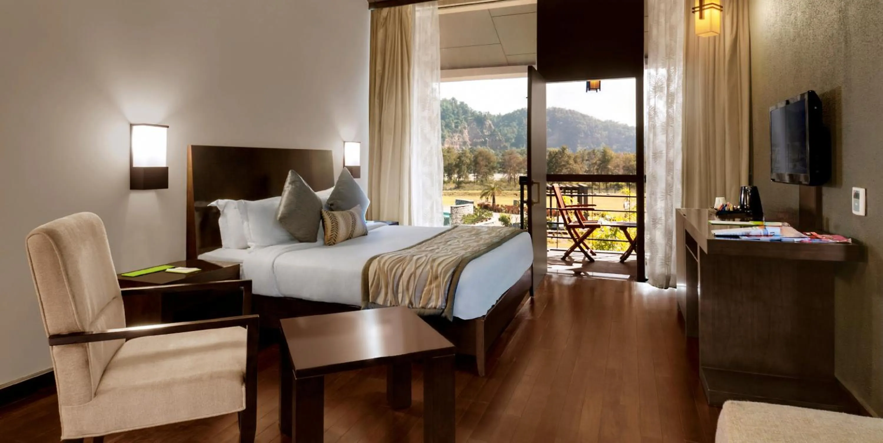 Premium Room with Scenic View in Namah Resort Jim Corbett, a member of Radisson Individuals