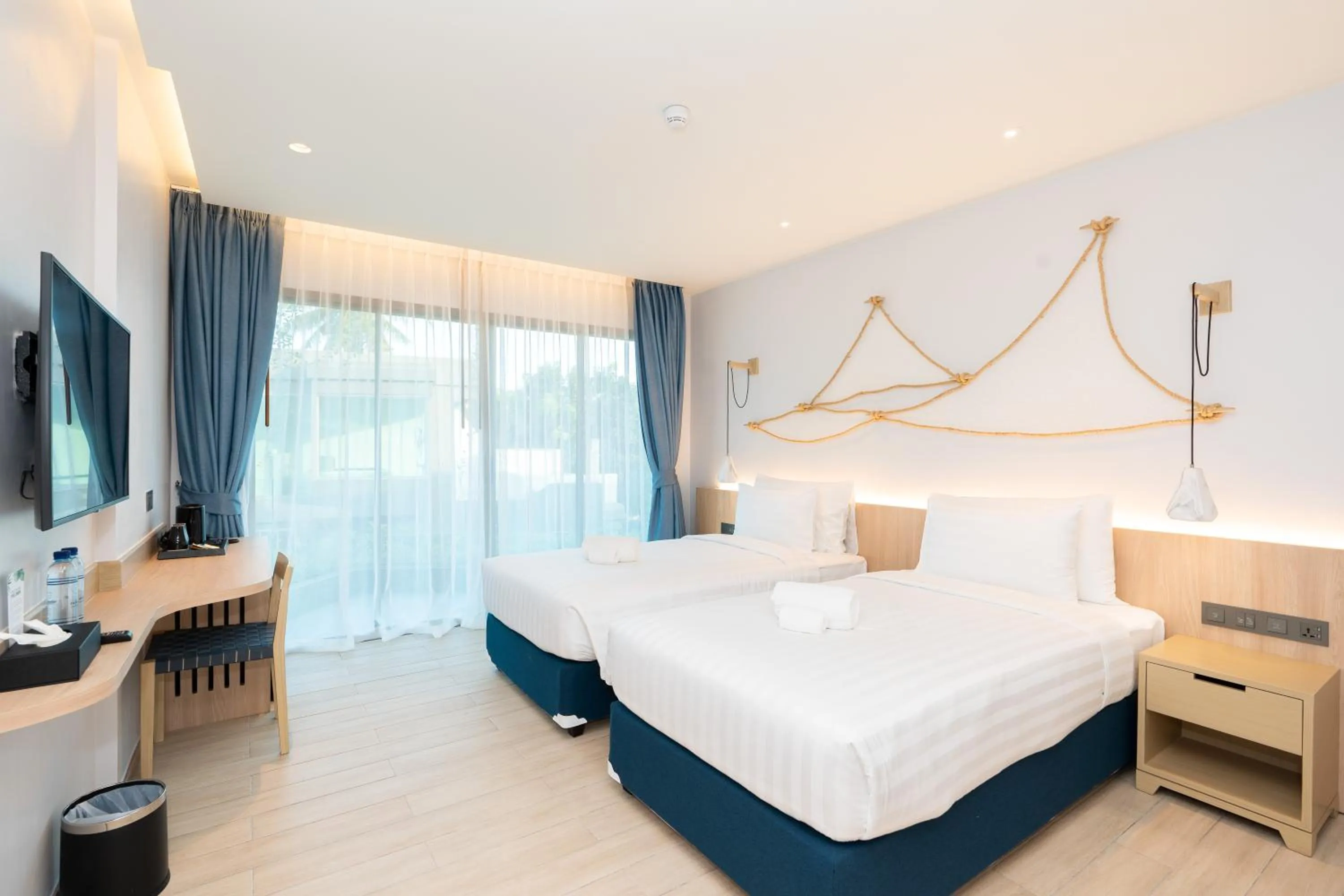 Deluxe Twin Room with Pool View in Panwaburi Beachfront Resort - SHA Extra Plus