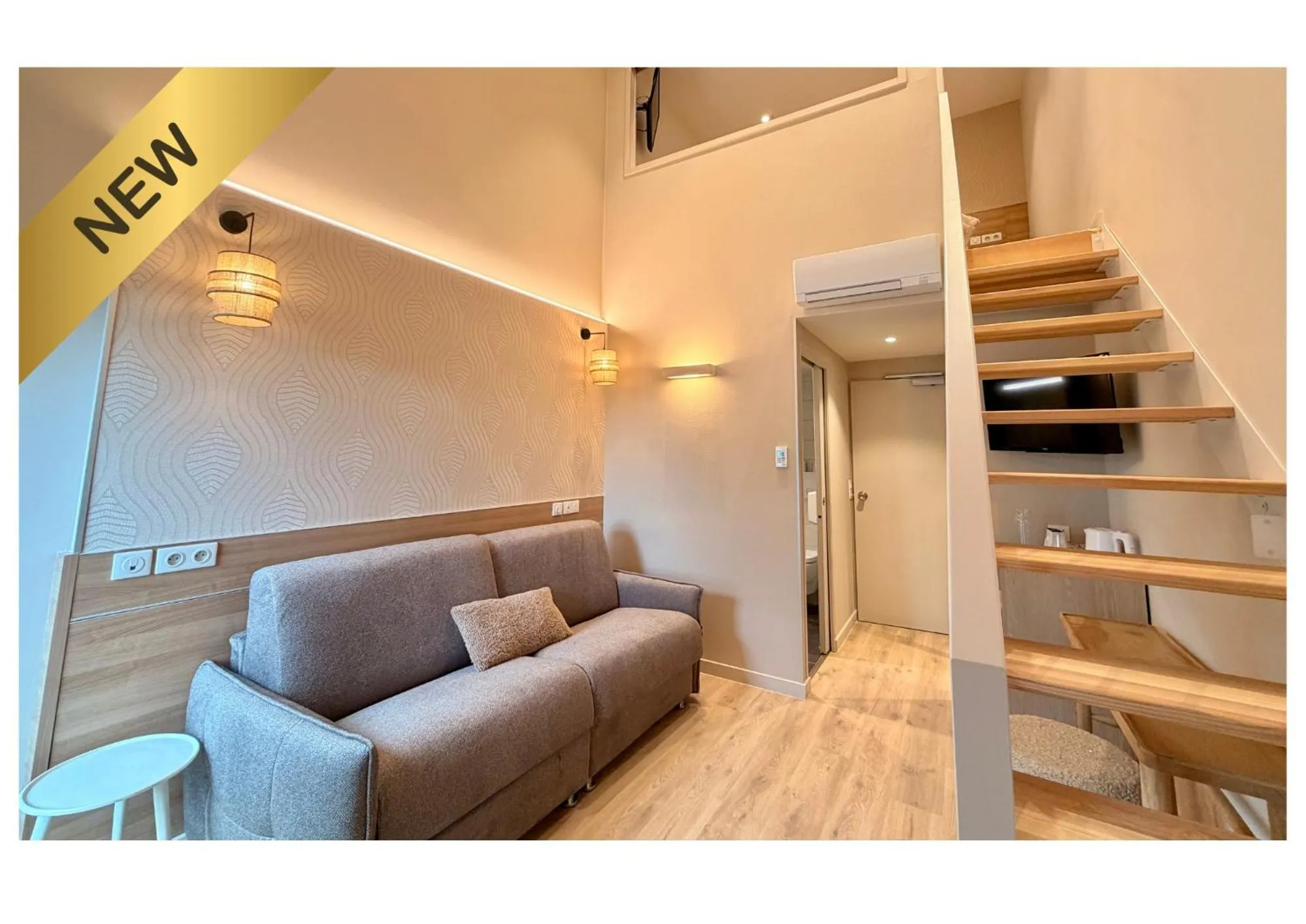 Duplex Quadruple Room - Garden Side in La Cremaillere Hôtel-Restaurant