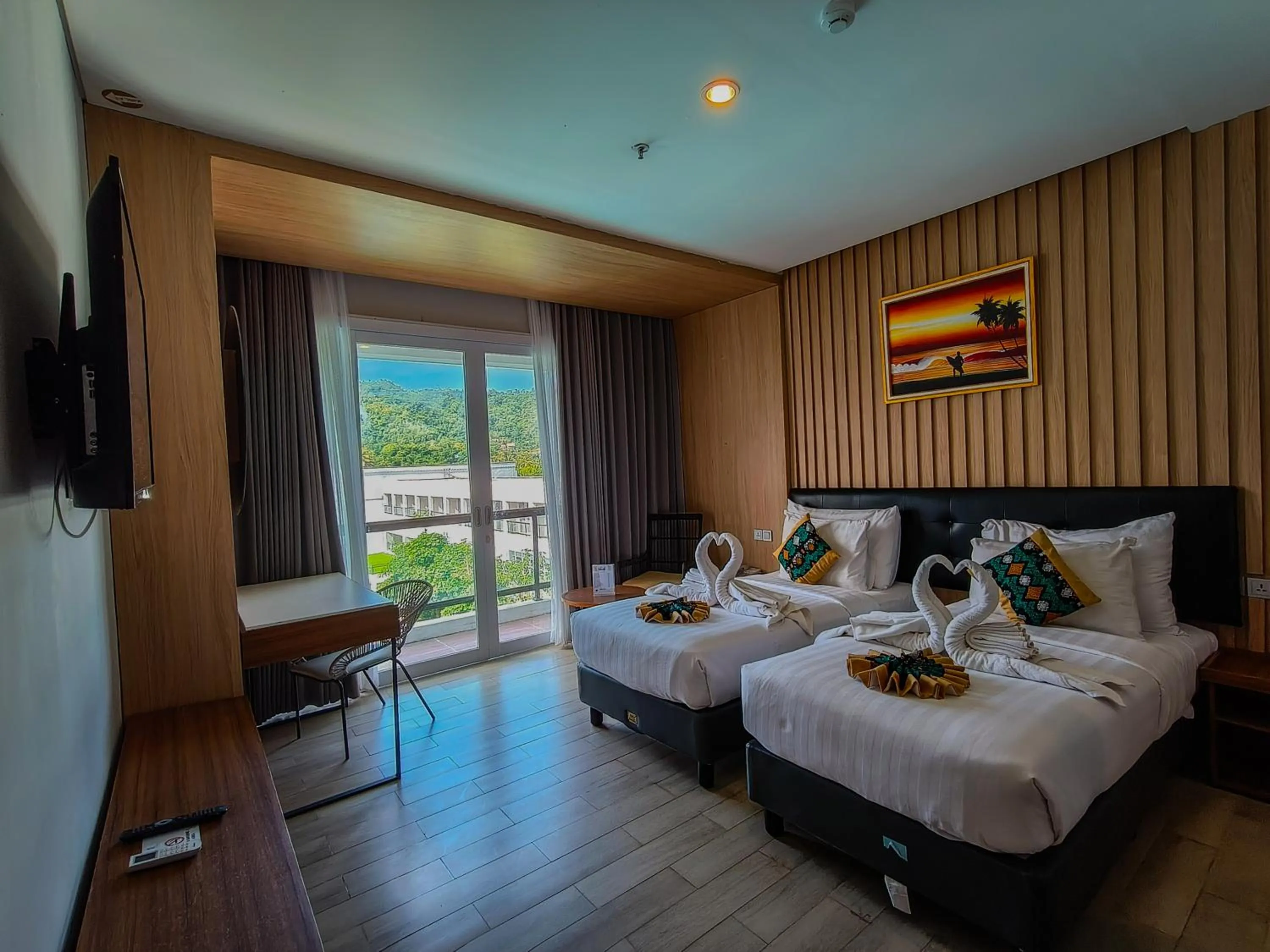 Deluxe Twin with Pool View in Raja Hotel Kuta Mandalika Resort & Convention
