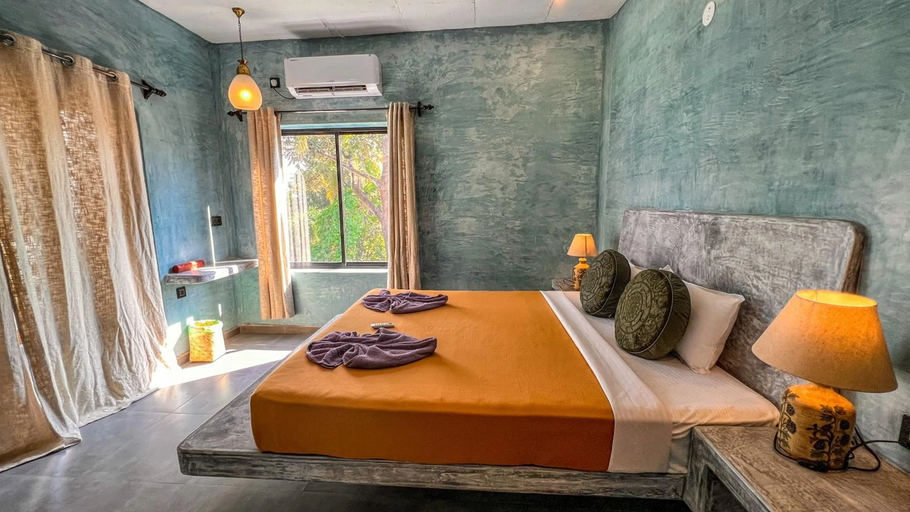 Deluxe King Room in Nalanda Retreat Goa By Mandrem Beach