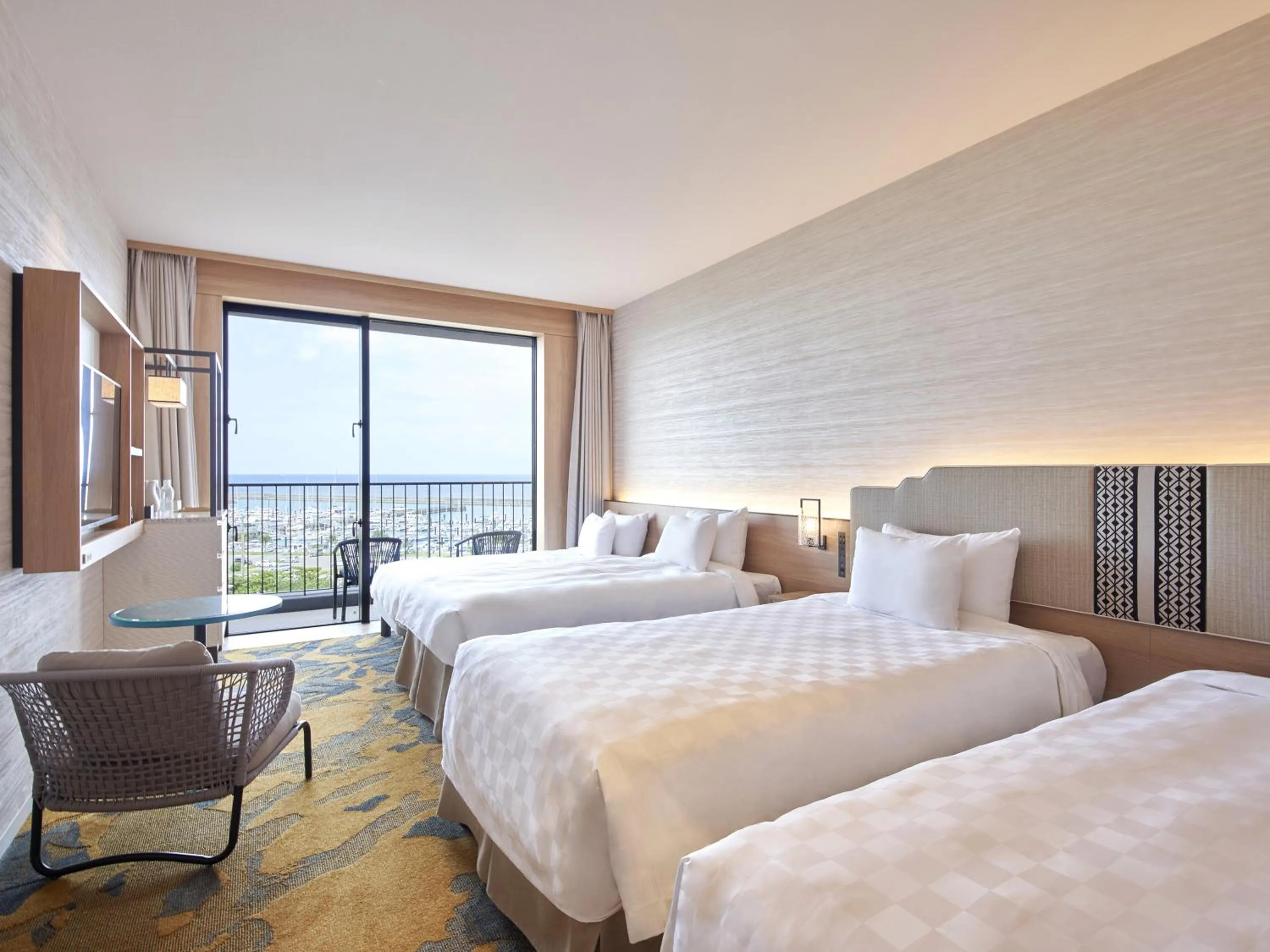 Deluxe Quadruple Room in Okinawa Prince Hotel Ocean View Ginowan
