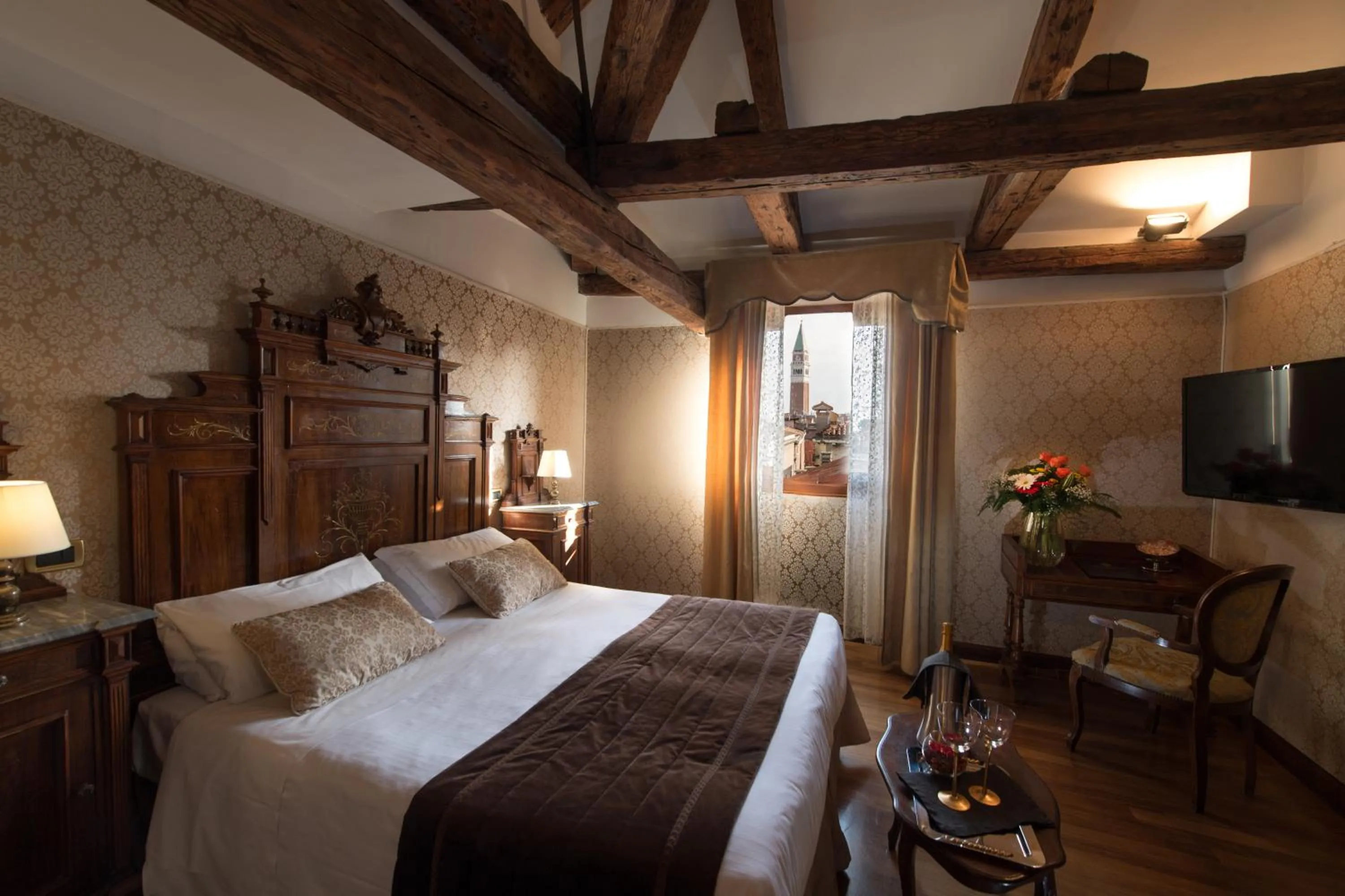 Junior Suite with San Marco Bell Tower View  in Palazzo Bembo - Exclusive Accommodation