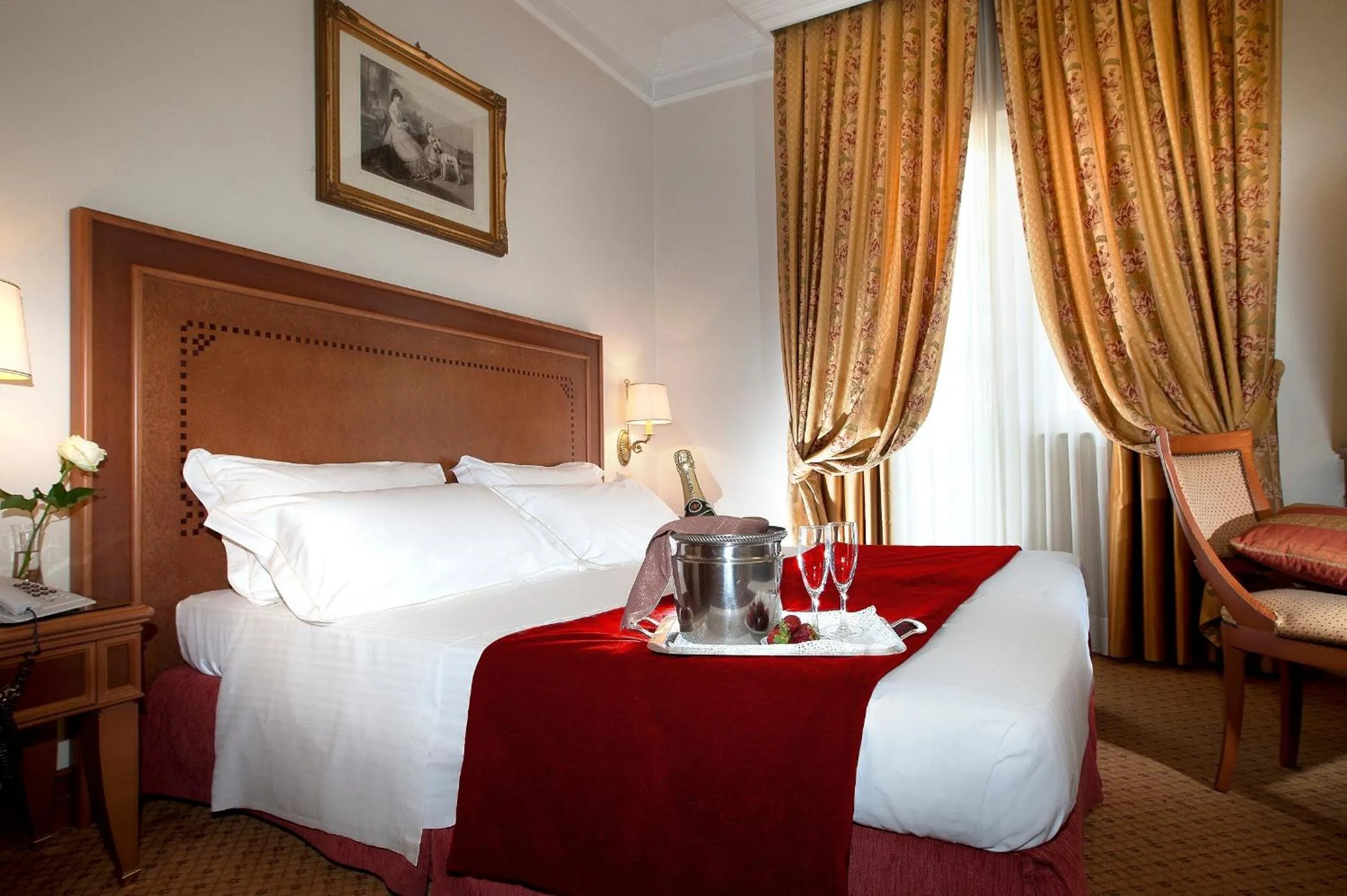 Double or Twin Room with Garden View in Pinewood Hotel Rome