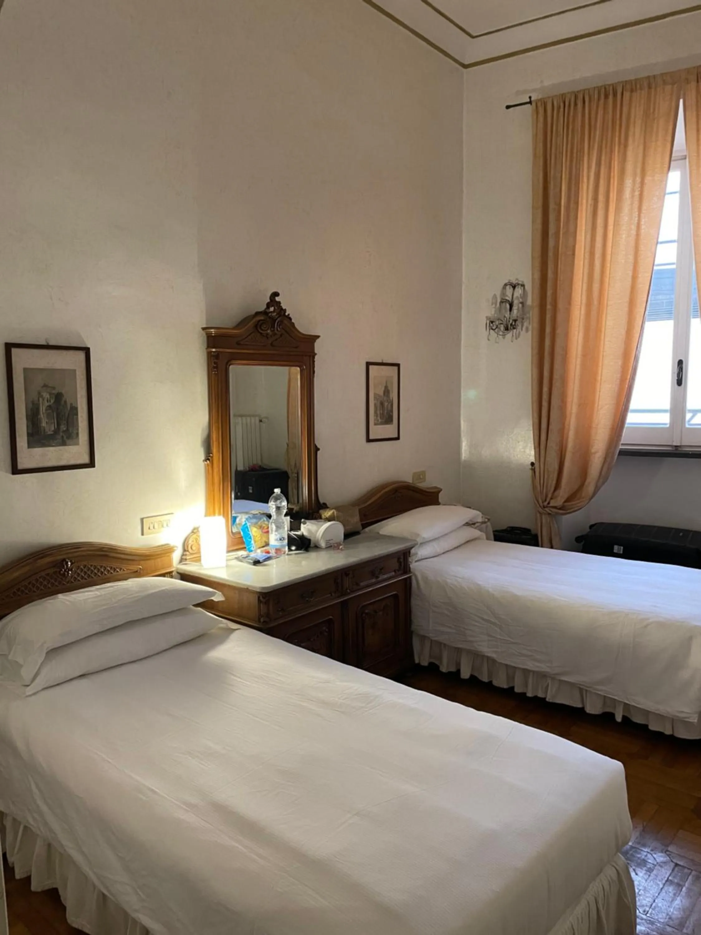 Twin Room with City View in Hotel Fontana