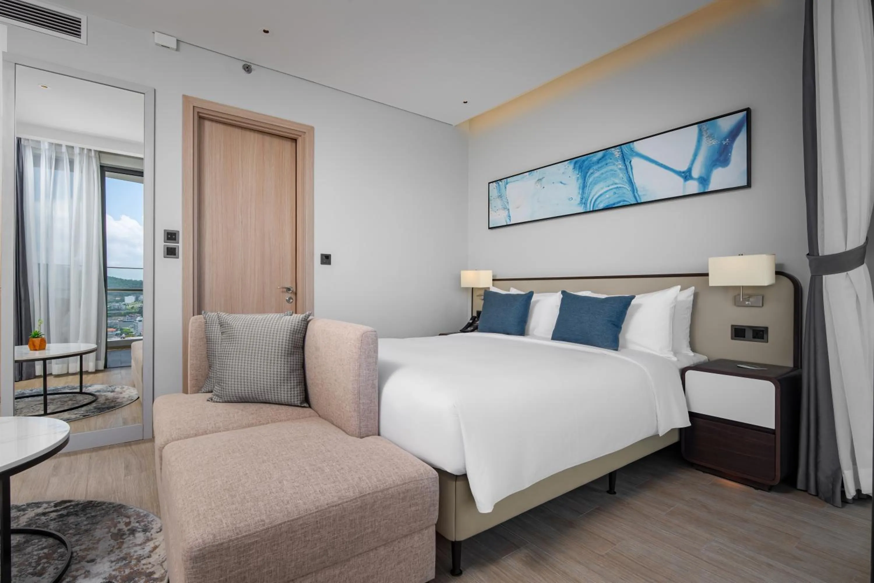 Double Room with Balcony in Citadines Marina Halong