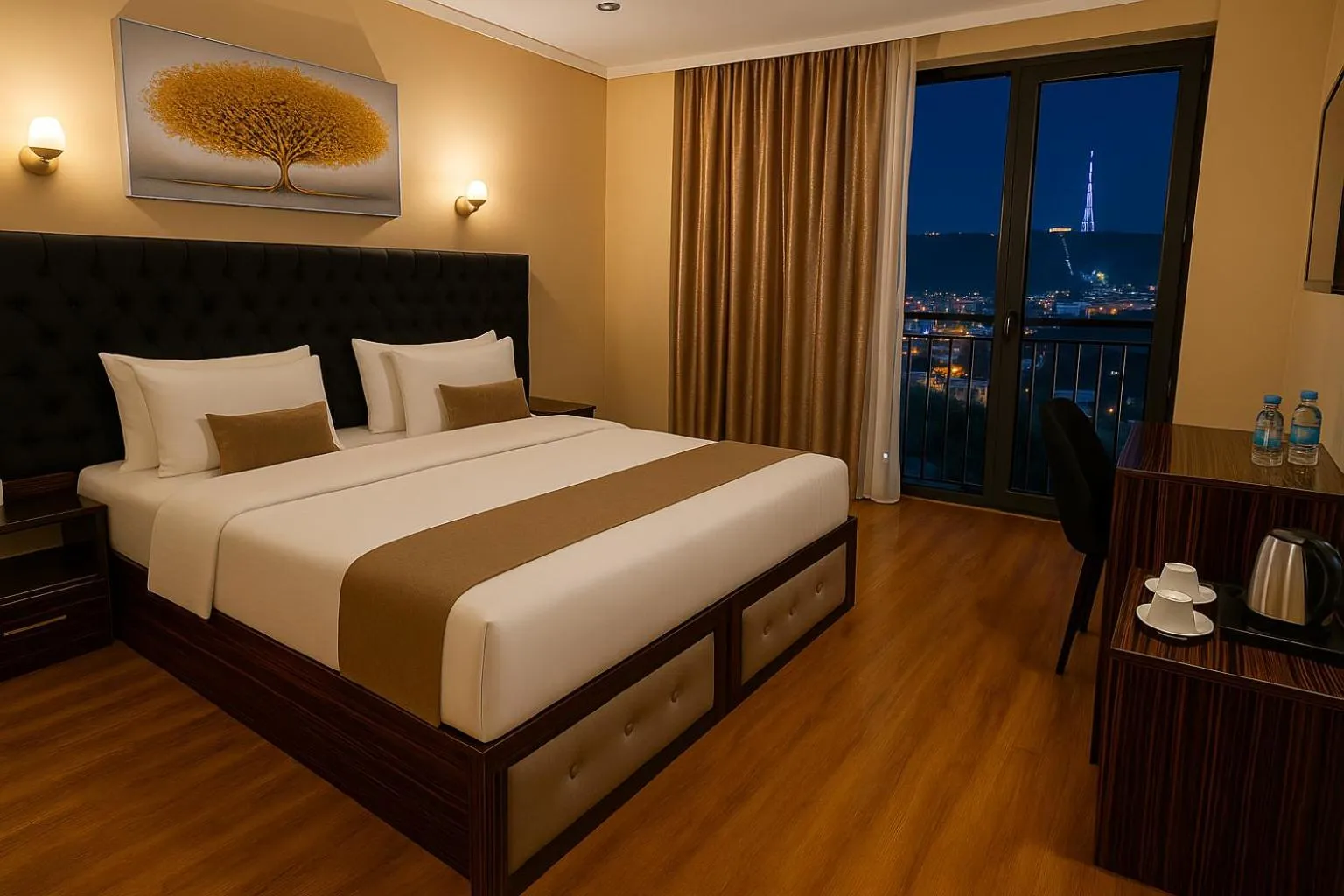 Deluxe Double or Twin Room with City View in Hotel Residence Plaza