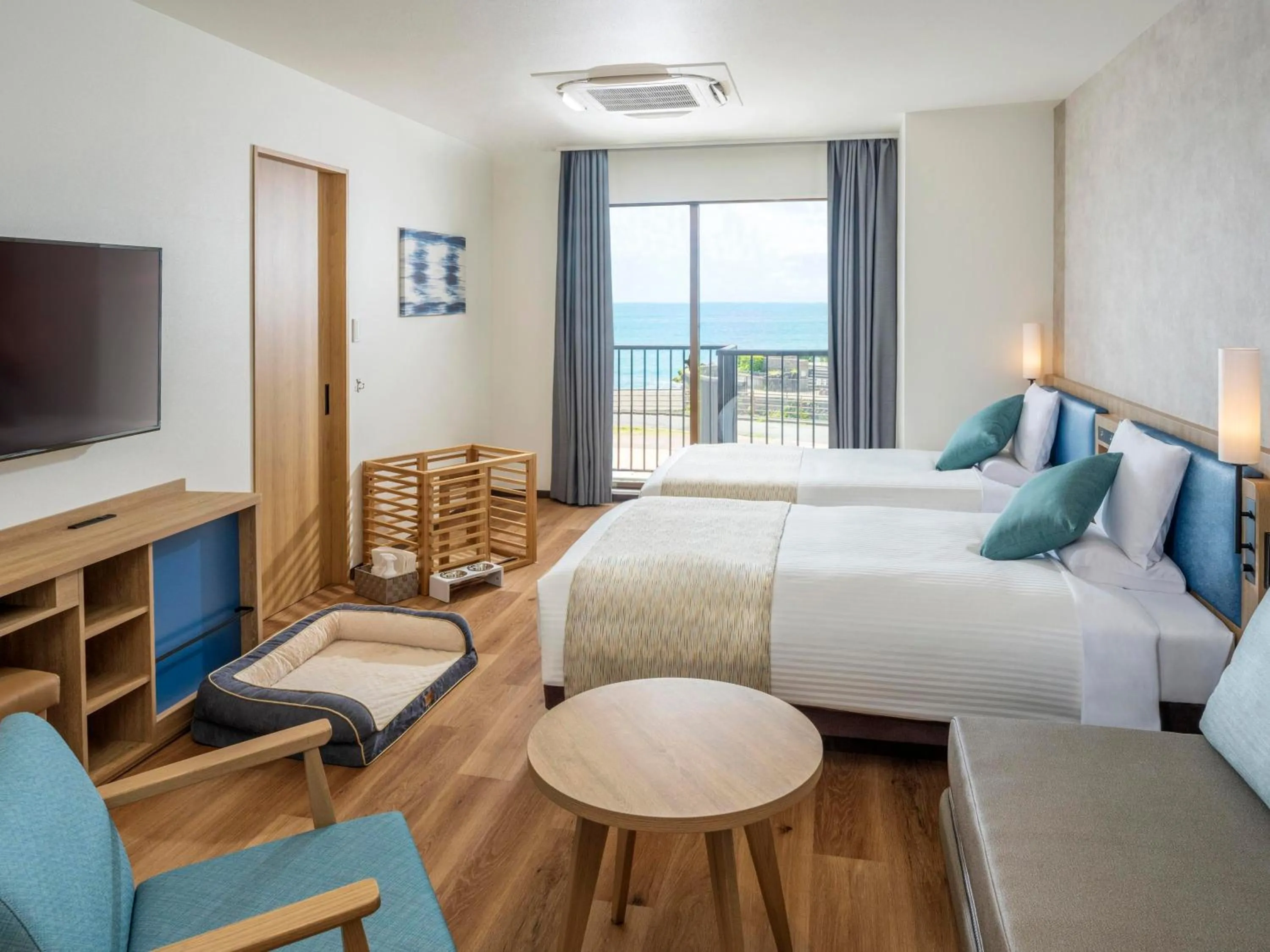 Twin Room with View Bath - Non-Smoking - Pet Friendly in Atagawa Ocean Resort