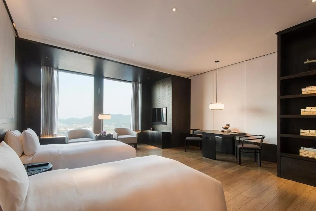 Twin Room with View in Hyatt Regency Wuhan Optics Valley