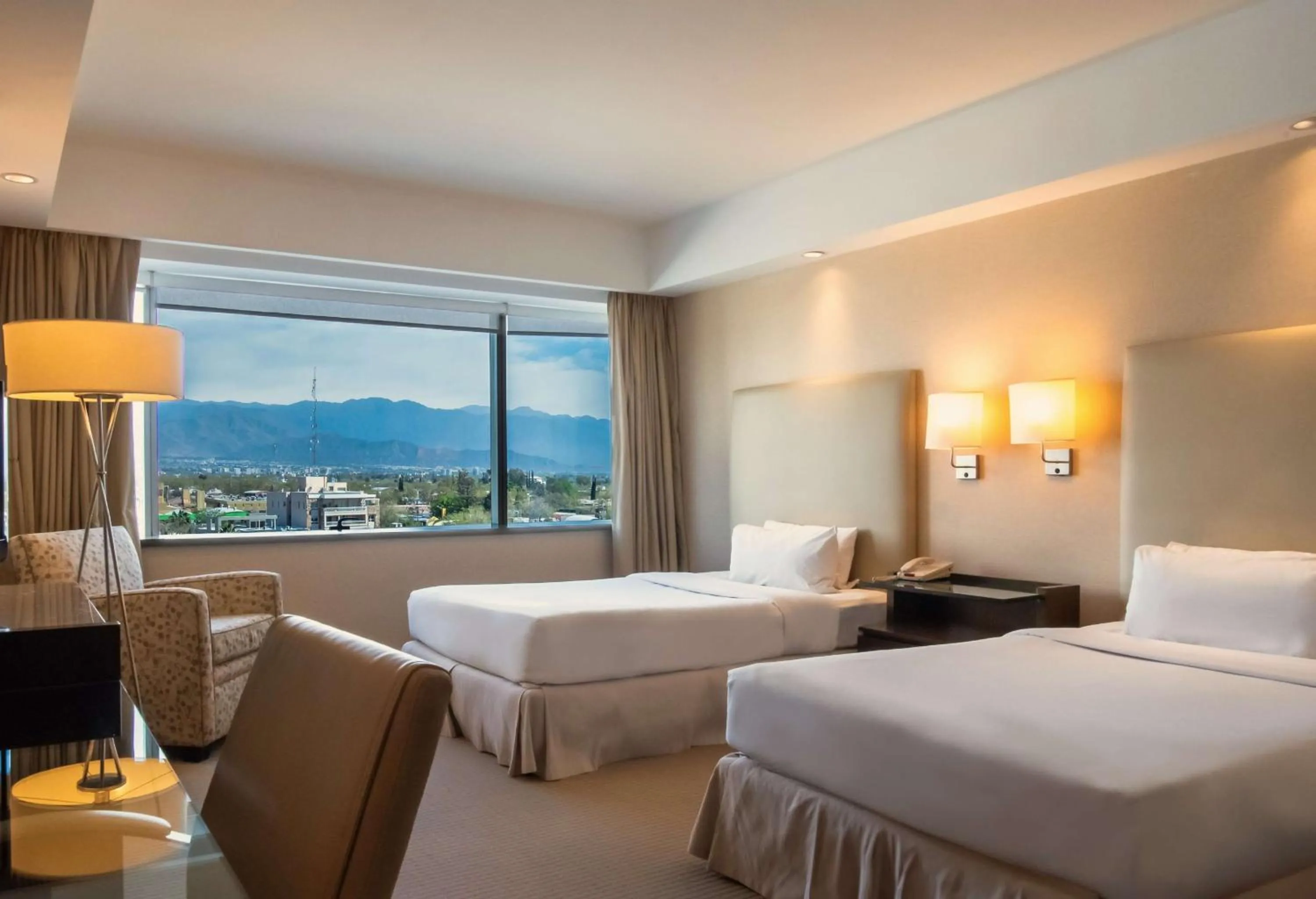Executive Room with Two Double Beds and Mountain View in Hilton Mendoza
