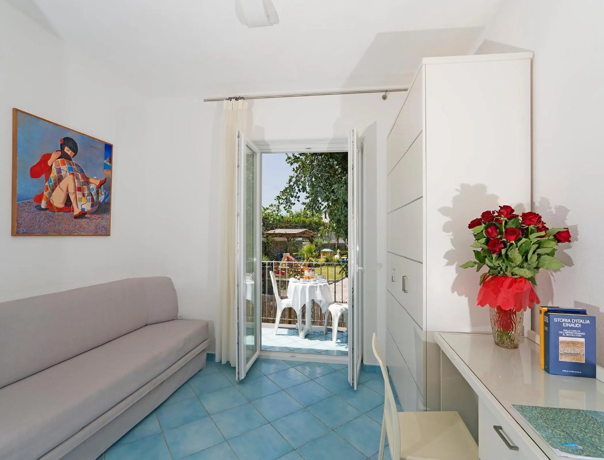 Quadruple Room with Balcony in Hotel Imperamare