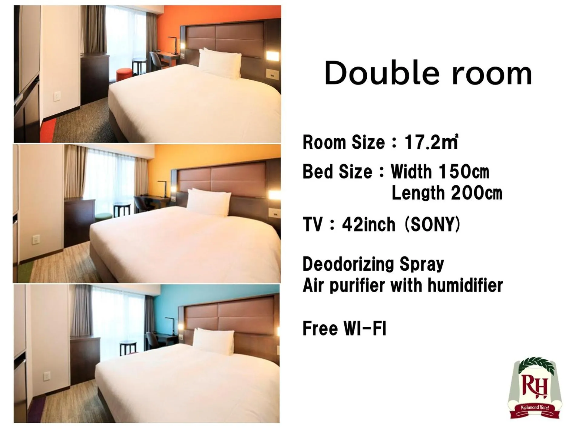 Double Room for 2 adults - Smoking in Richmond Hotel Namba Daikokucho