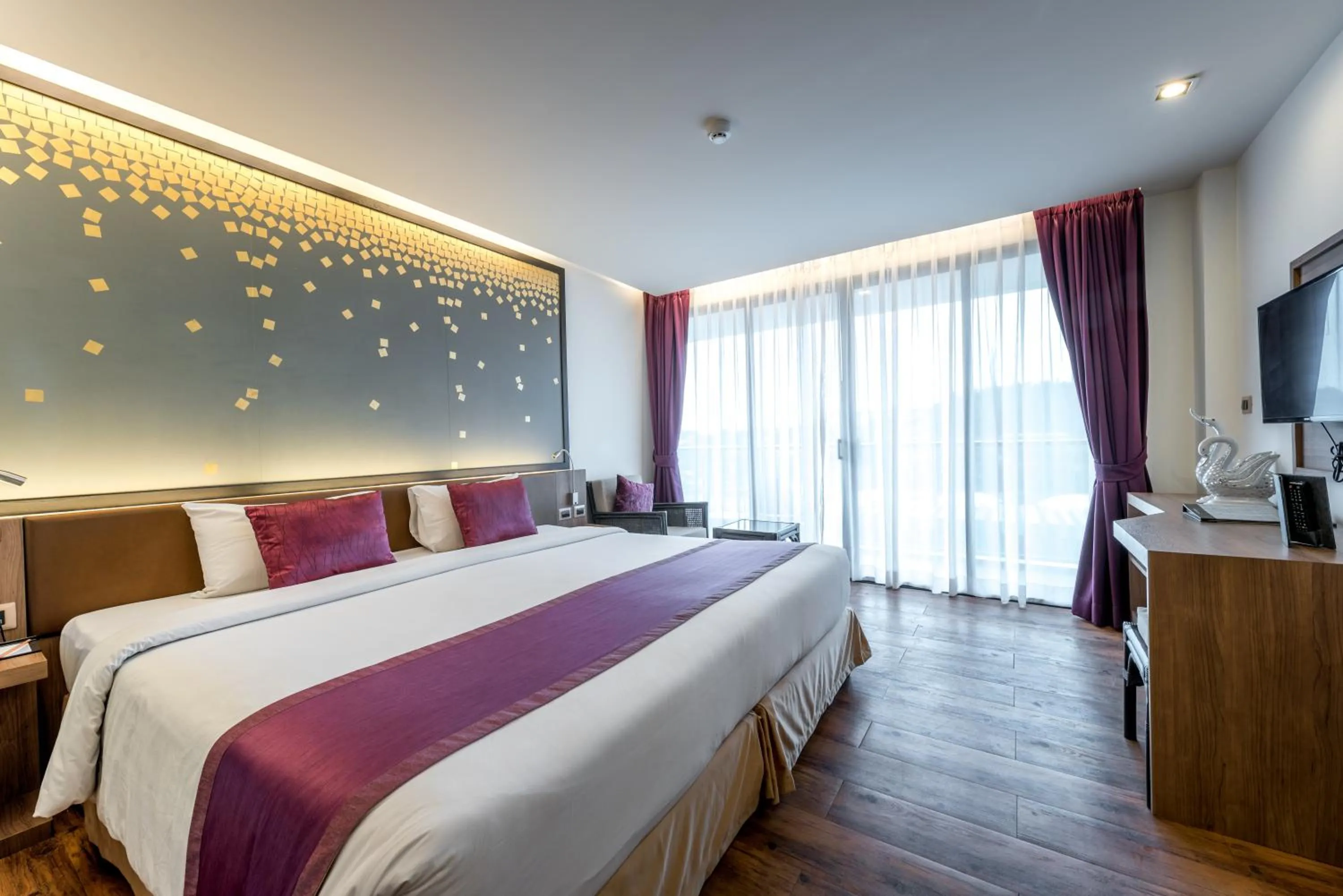 Deluxe Room with Balcony in The Beach Heights Resort SHA Plus