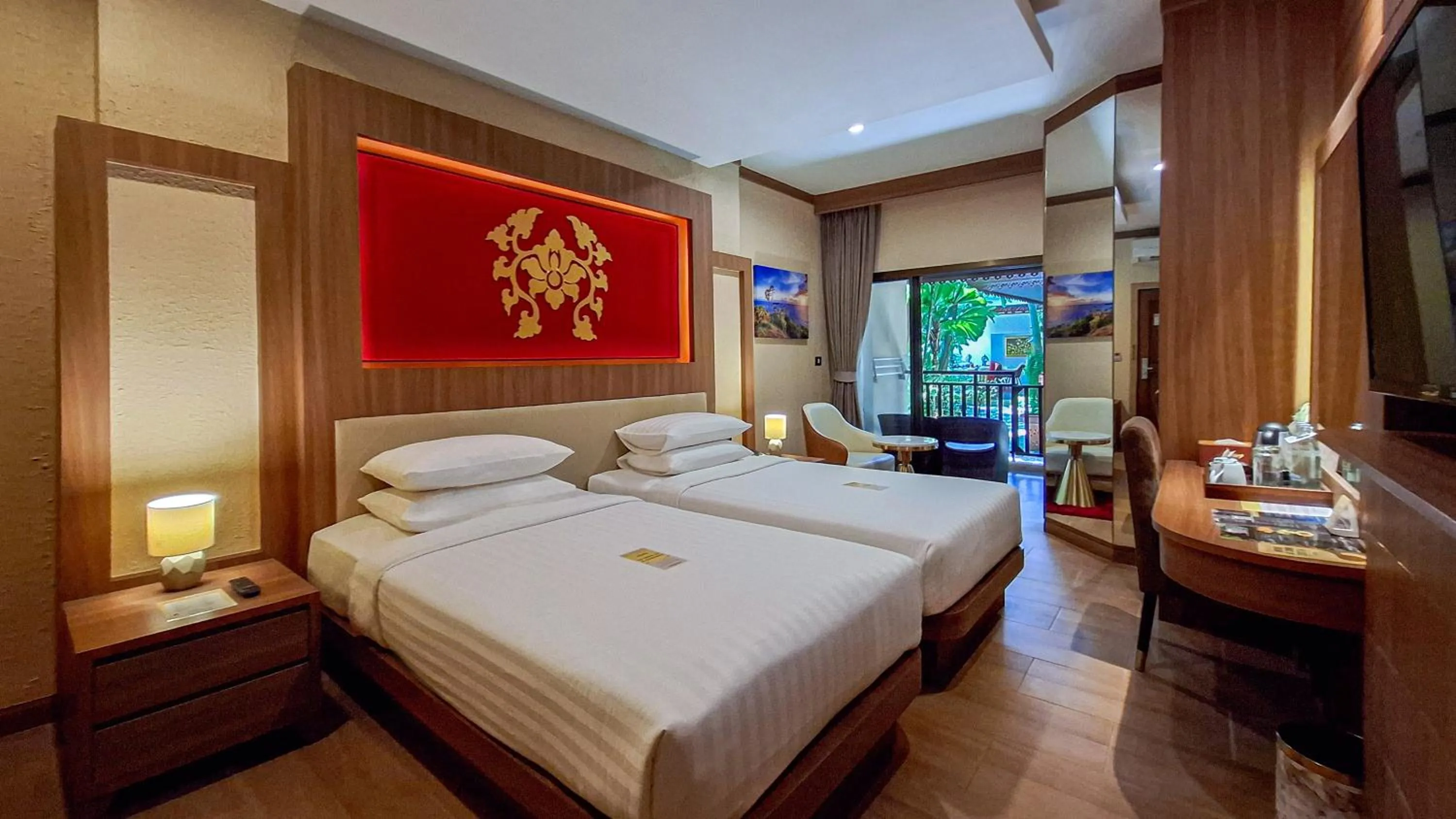 Deluxe Balcony Twin Garden View in Quality Beach Resorts and Spa Patong