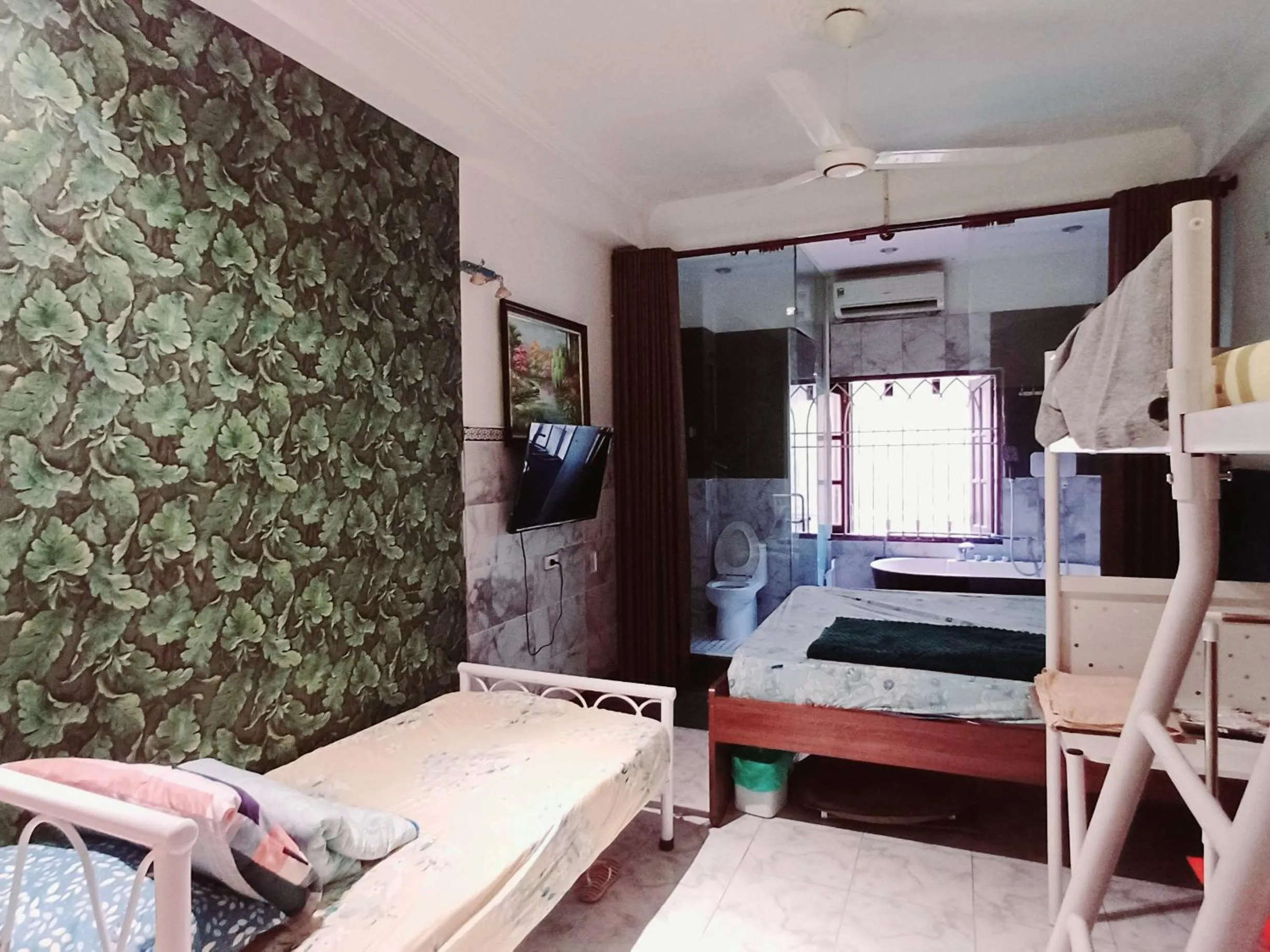 Family Room with Garden View in Homestay Hostel Apartment Minh Lộc